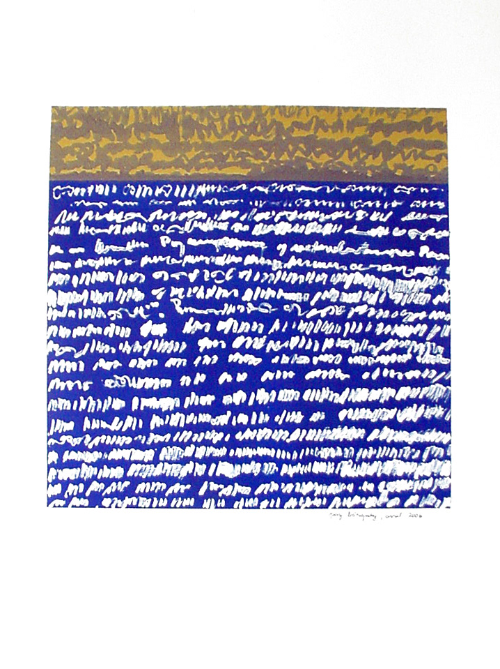 Communiqué de presse, encre sur papier: 49x64