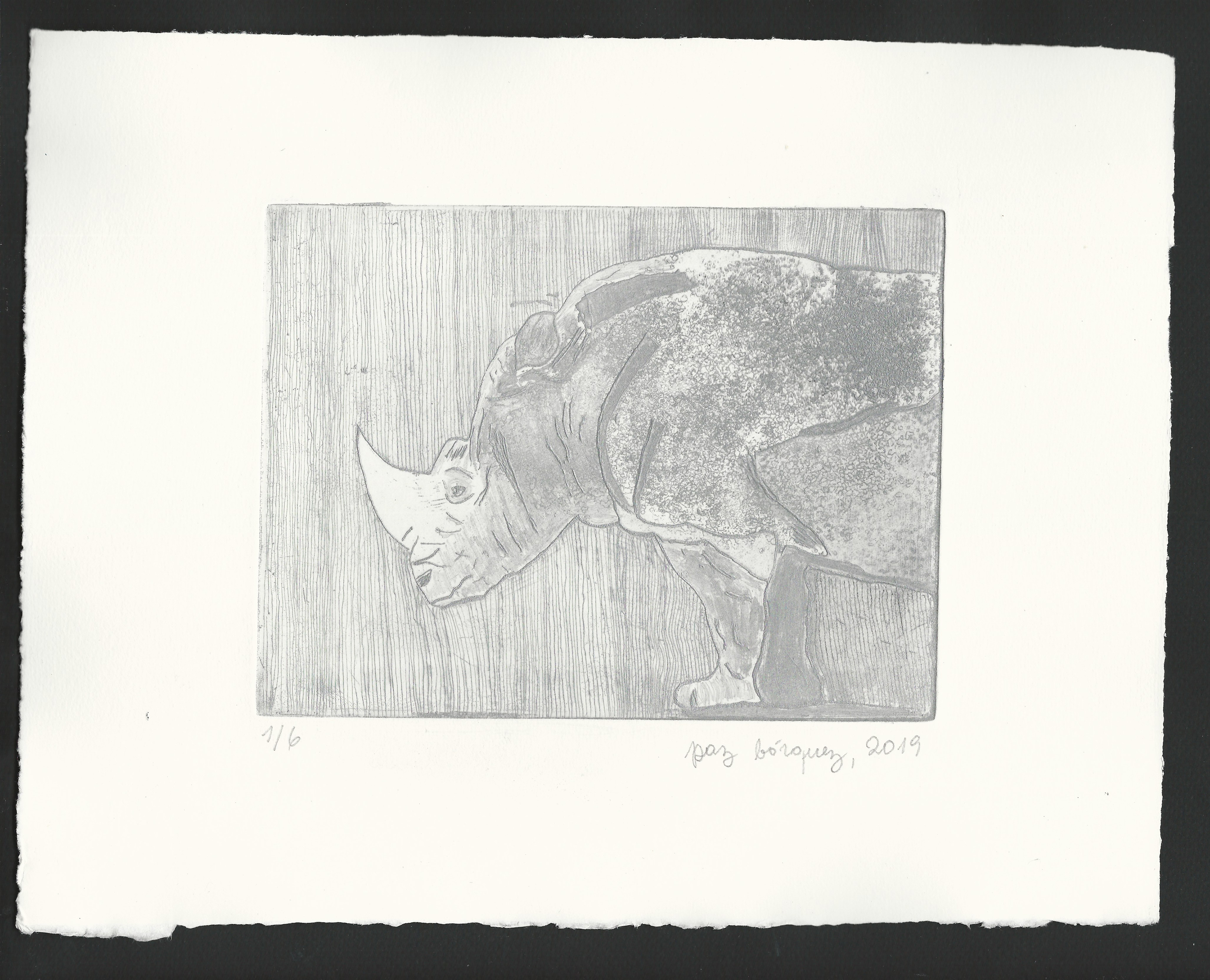«La puissance de l’attachement», 2019. Gravure originale aquatinte et pointe sèche, plaque de zinc 15 X 20 cm. sur papier d’un format total de 25 x 33 cm. Numérotée 1 de 6 et signée au crayon par l'artiste. Impression: Moret Imprimeur, Paris.