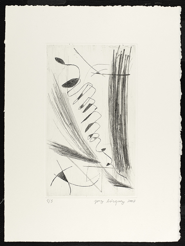 «Composition pour pointe sèche»,
