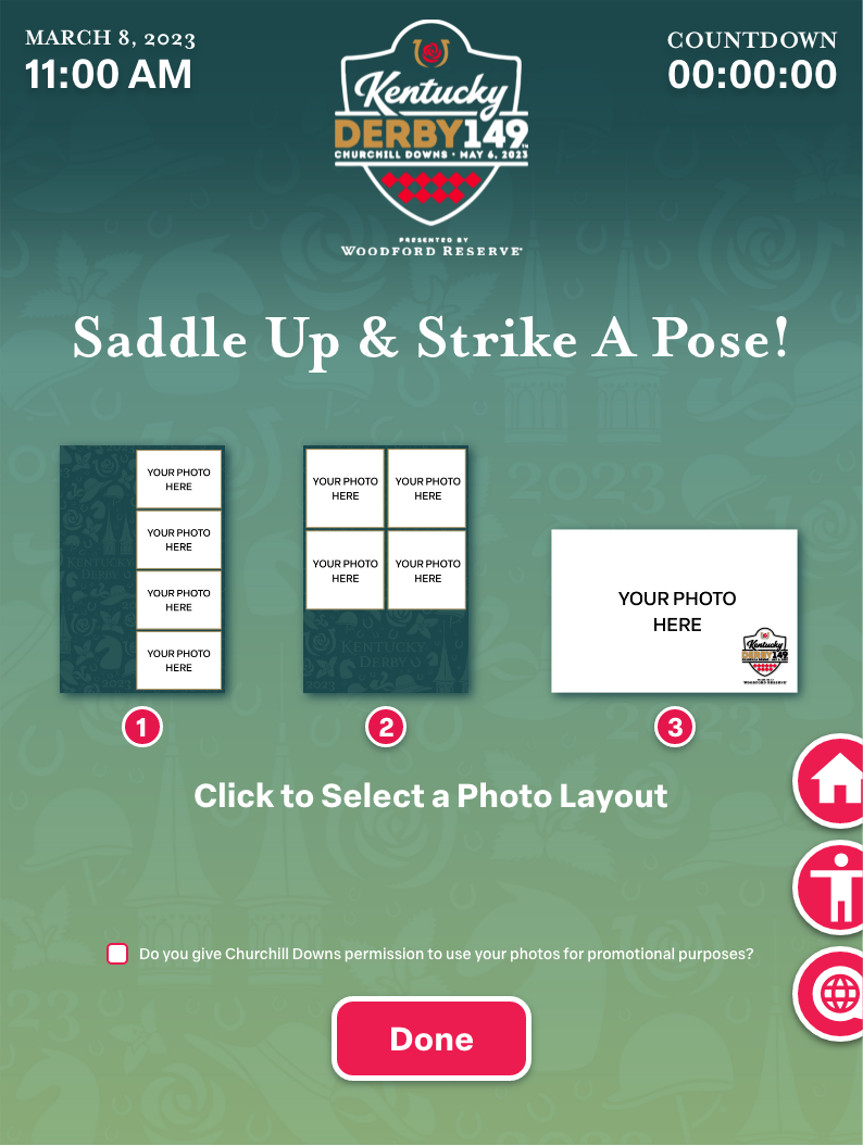 Photobooth Layout Screen