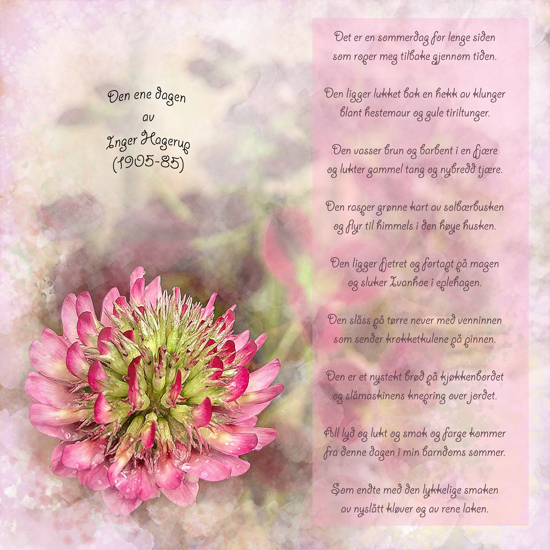 Den ene dagen av Inger Hagerup