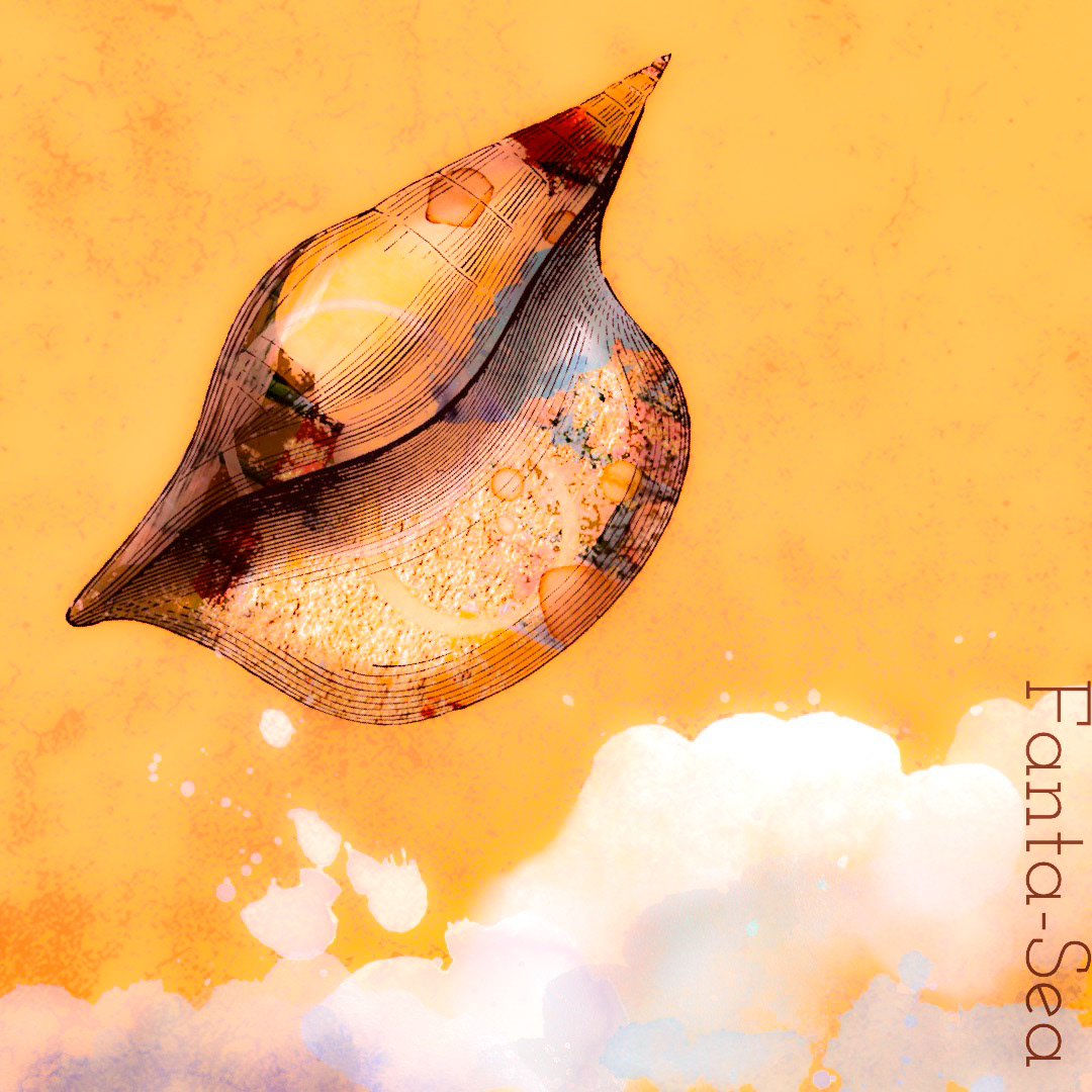 Fantasi Skjell laget i Adobe Express