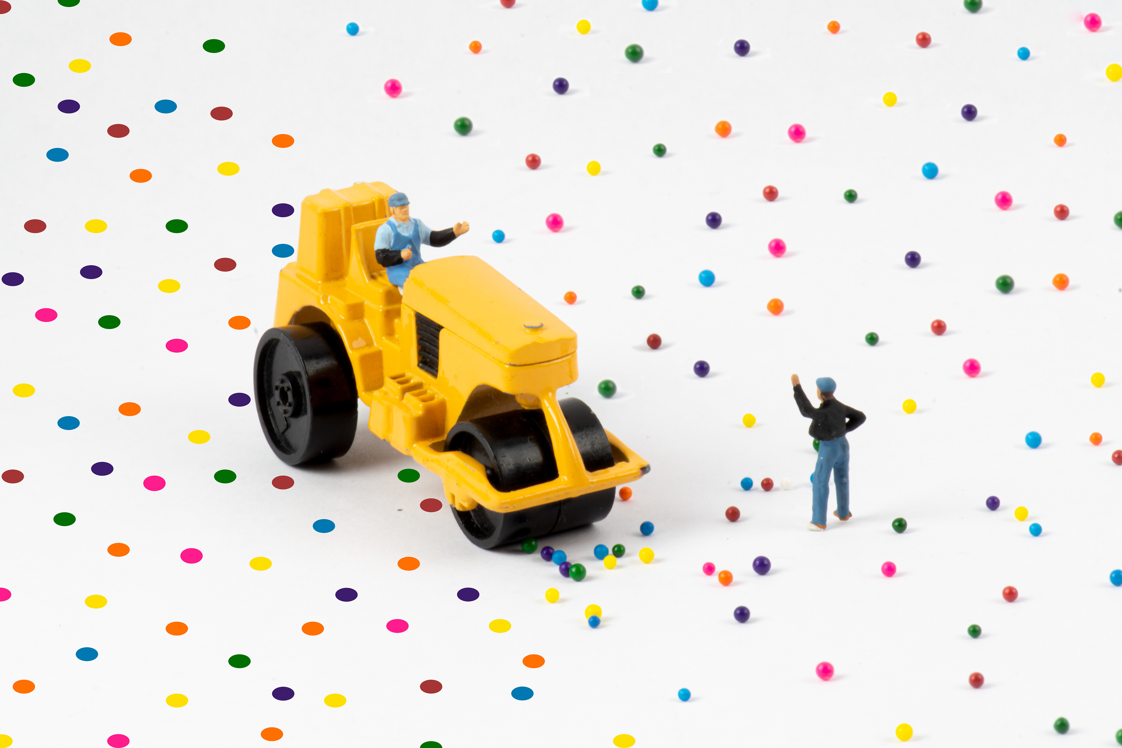 Quarantine Project Day 340 - Caption Me... The makers of Rainbow Crosswalks bring you Confetti Streets .... we are such a loving city❤️🧡💛💚💙💜🖤🤍🤎 (Kathy LeBlanc)