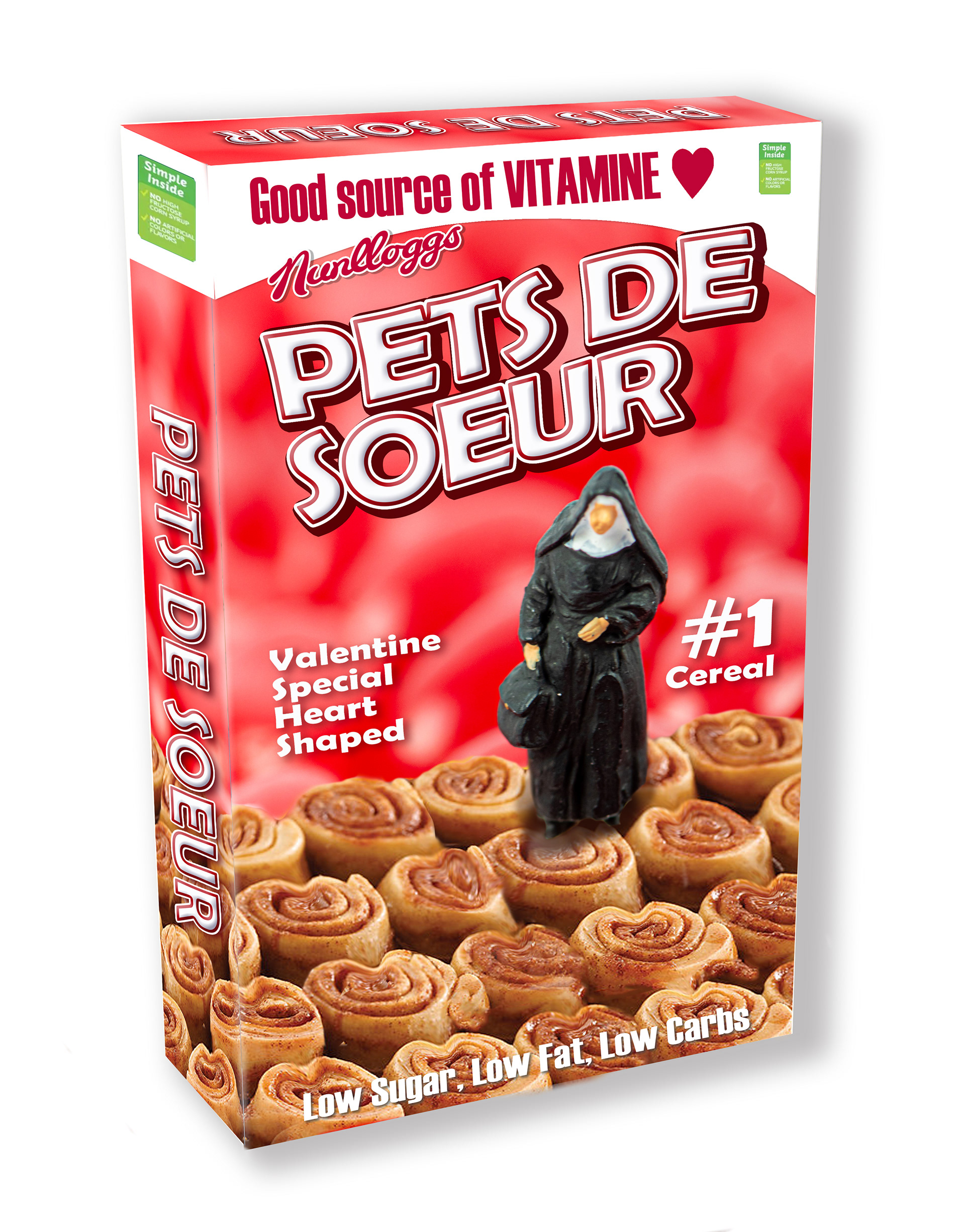 Quarantine Project Day 327 - Focus Camera Club Challenge : Starts with the letter C = Cereal - (my extra challenge was to use graphics and Valentines theme)