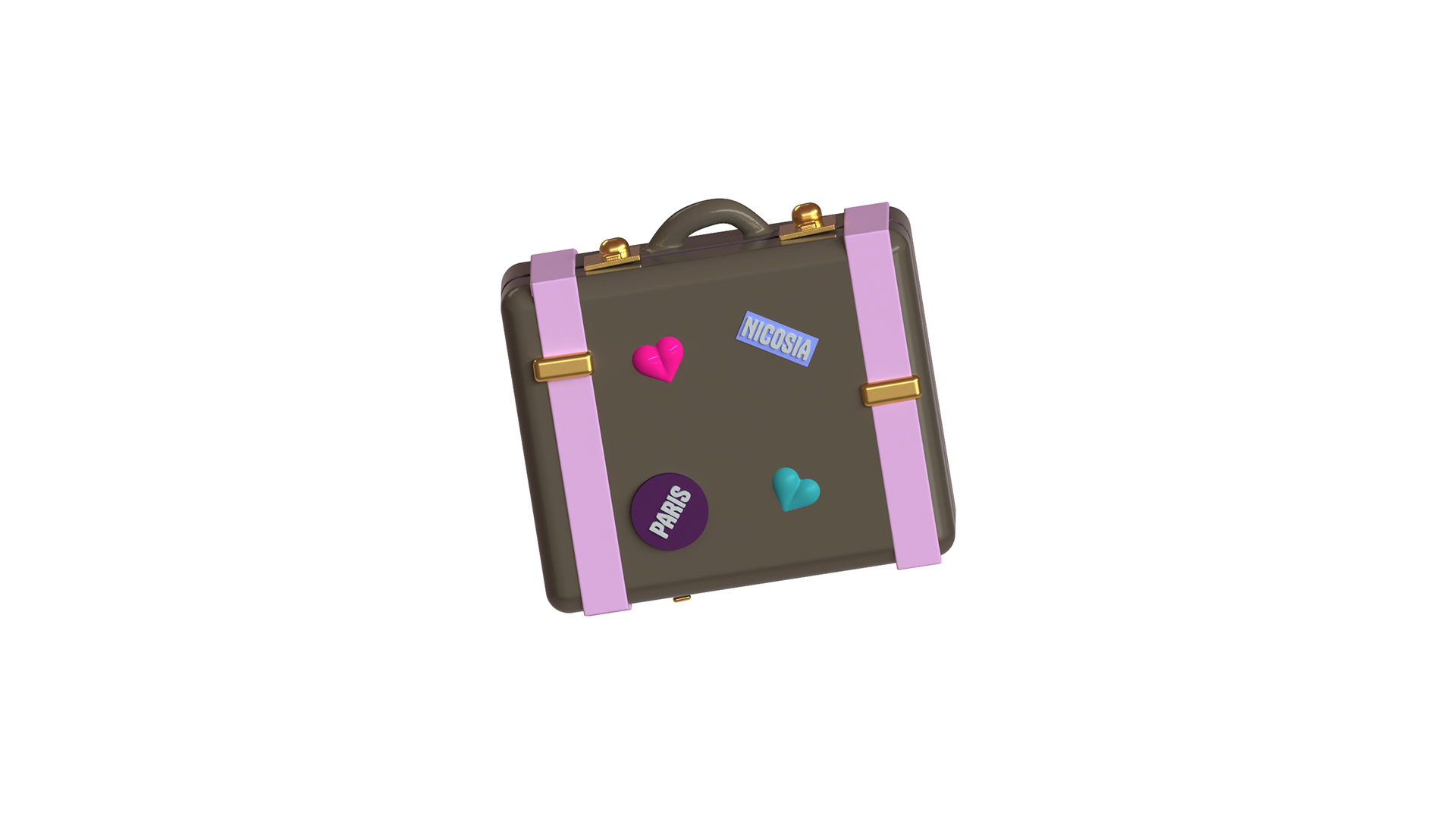 3D Modelled Suitcase