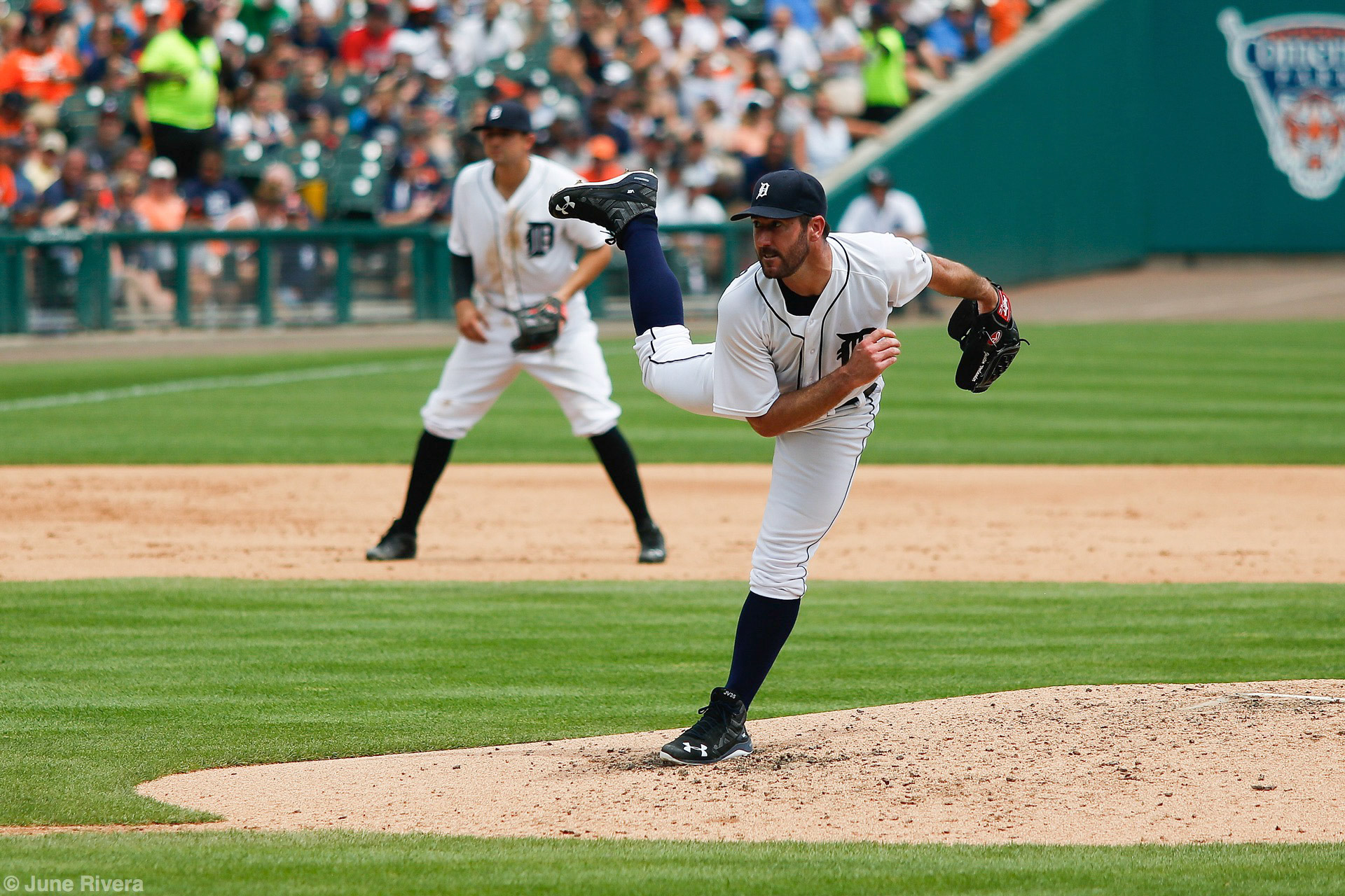 Justin Verlander #35 of the Detroit Tigers