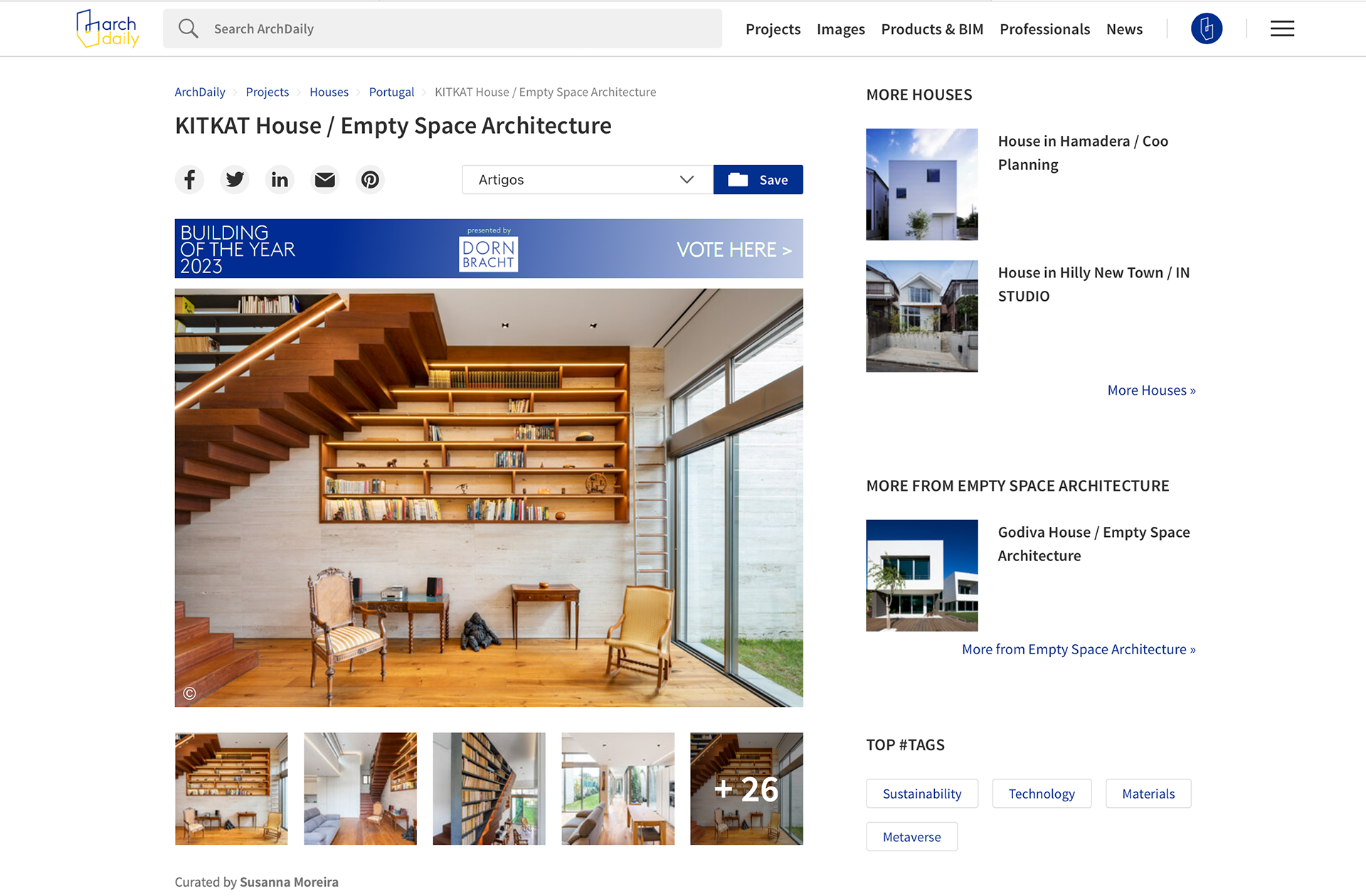 Archdaily - KIT KAT House Lisboa - Empty Space Arquitectura