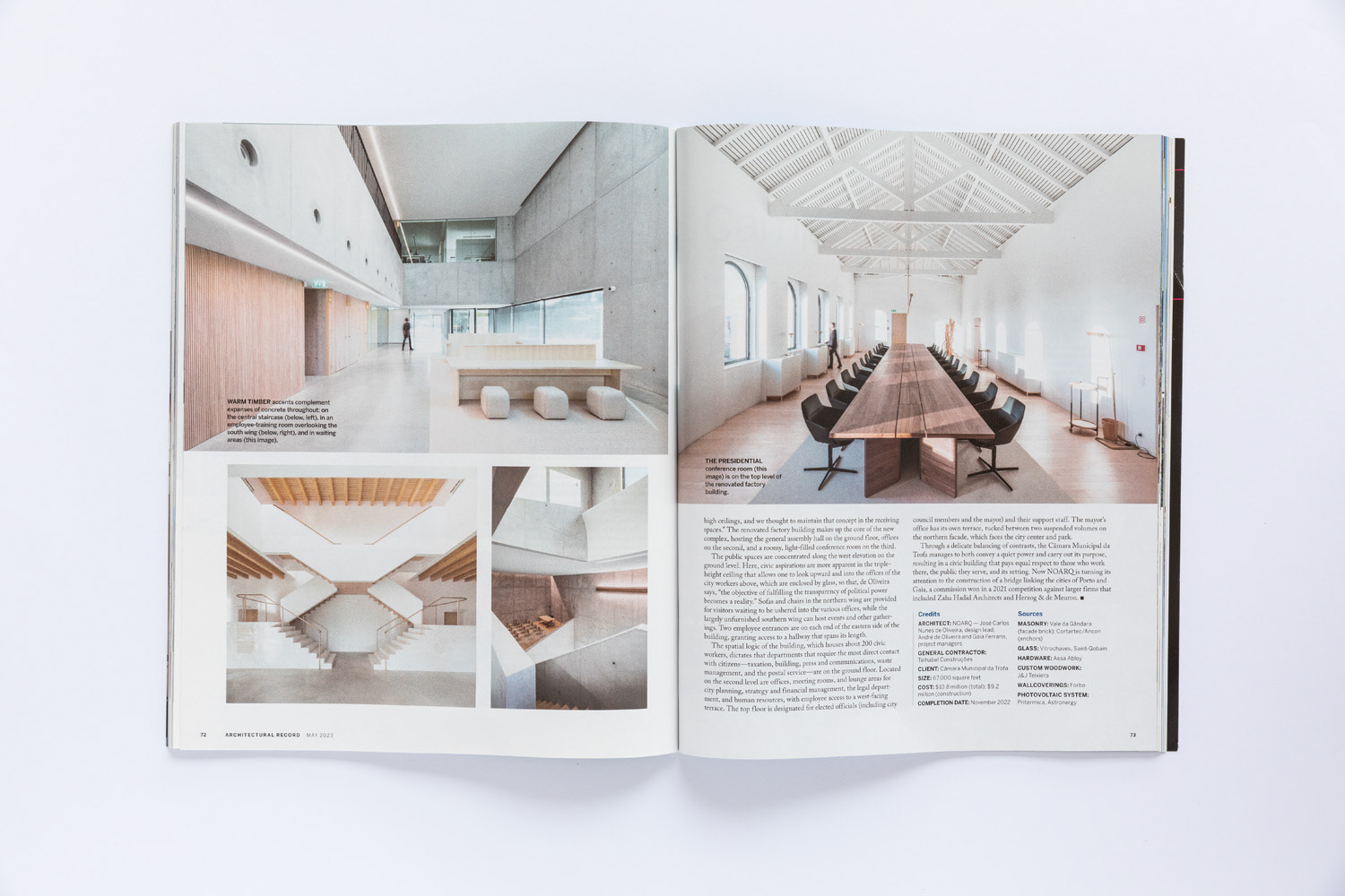Architectural Record 05 2023 - Second Acts - Camara Municipal Trofa / NoArq Arquitectos | arquitectura e design