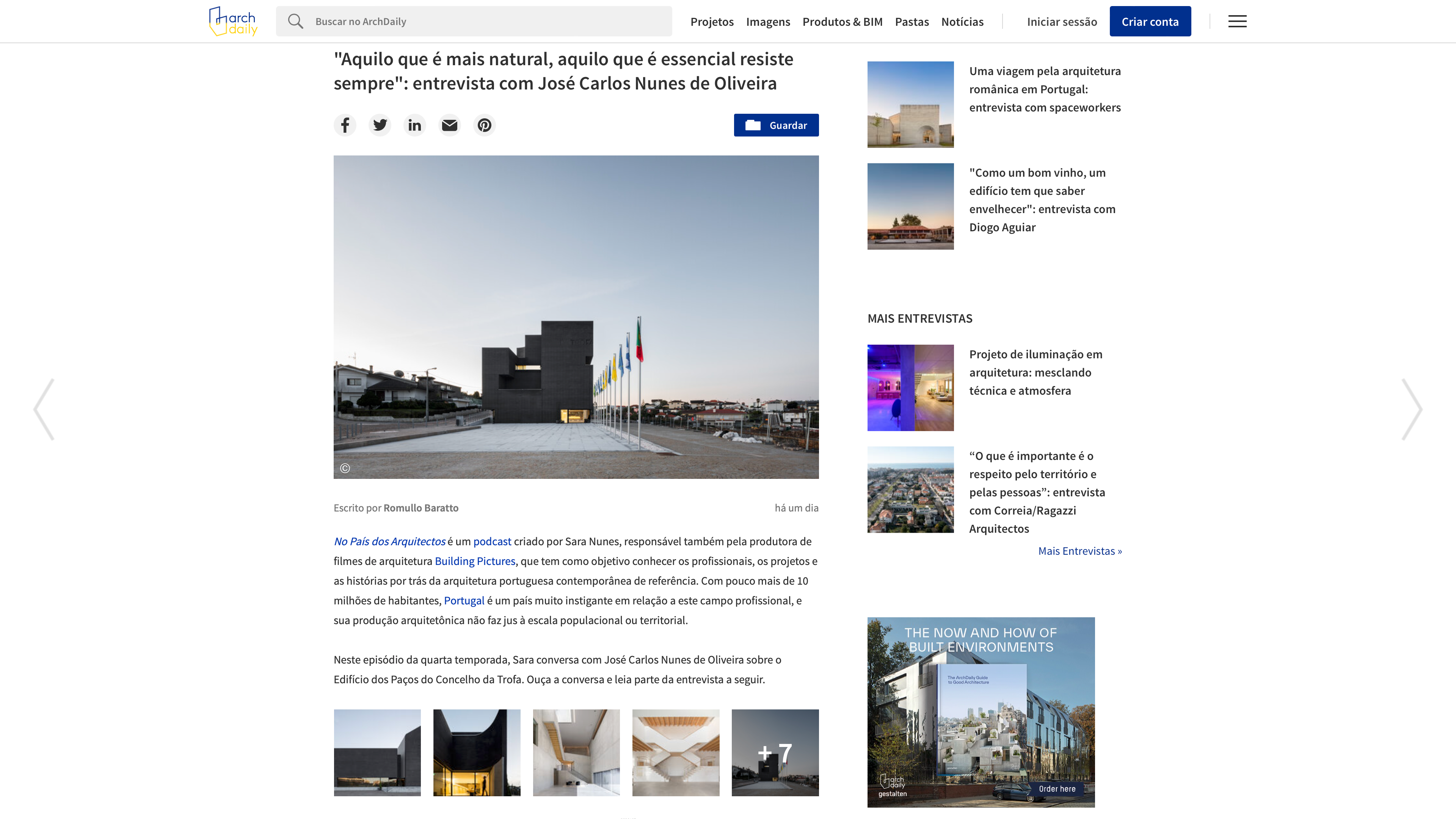 Archdaily Brasil - Camara Municipal Trofa / NoArq Arquitectos | arquitectura e design