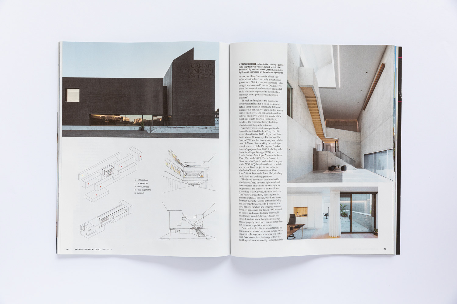 Architectural Record 05 2023 - Second Acts - Camara Municipal Trofa / NoArq Arquitectos | arquitectura e design