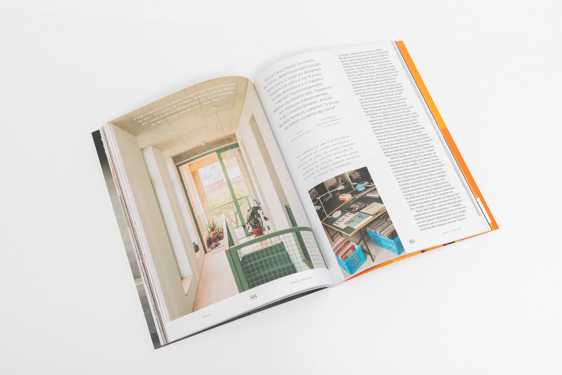 OBSERVADOR LifeStyle n25 - Carvalho Bernau, Uma Casa/Atelier Pincelada de Verde-Água