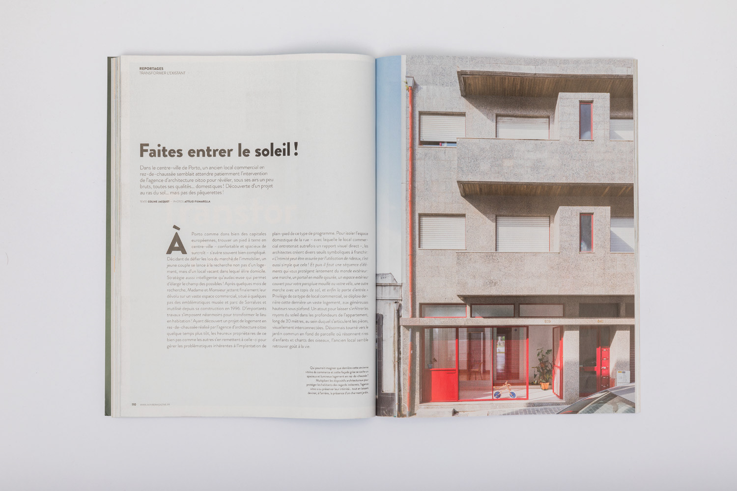 A Vivre Magazine - HS60 - Faites entrer le soleil! - Ground Floor House in Serralves - Oitoo