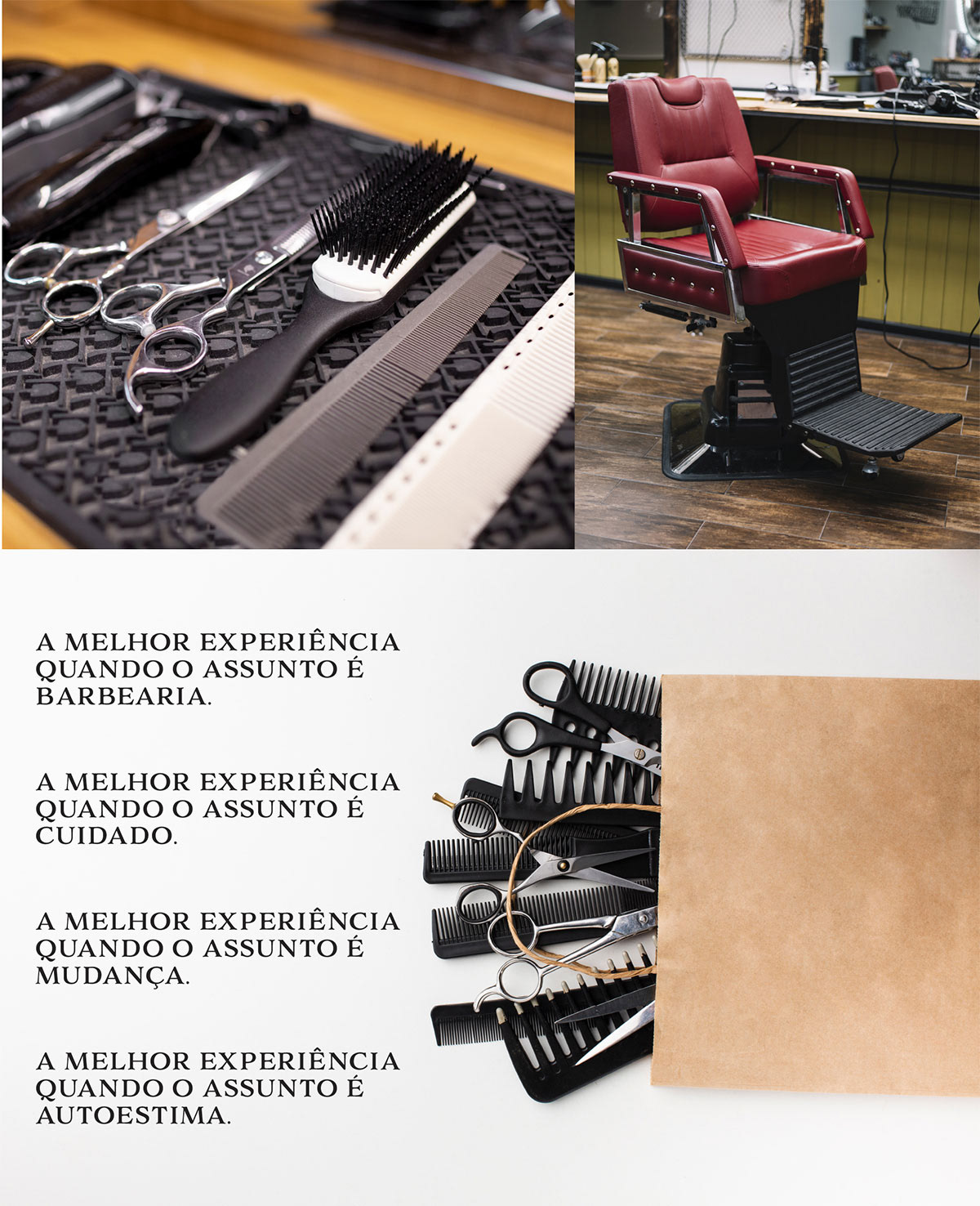 Fotografia, reforçando identidade da Guh Babertor. Design de identidade visual.