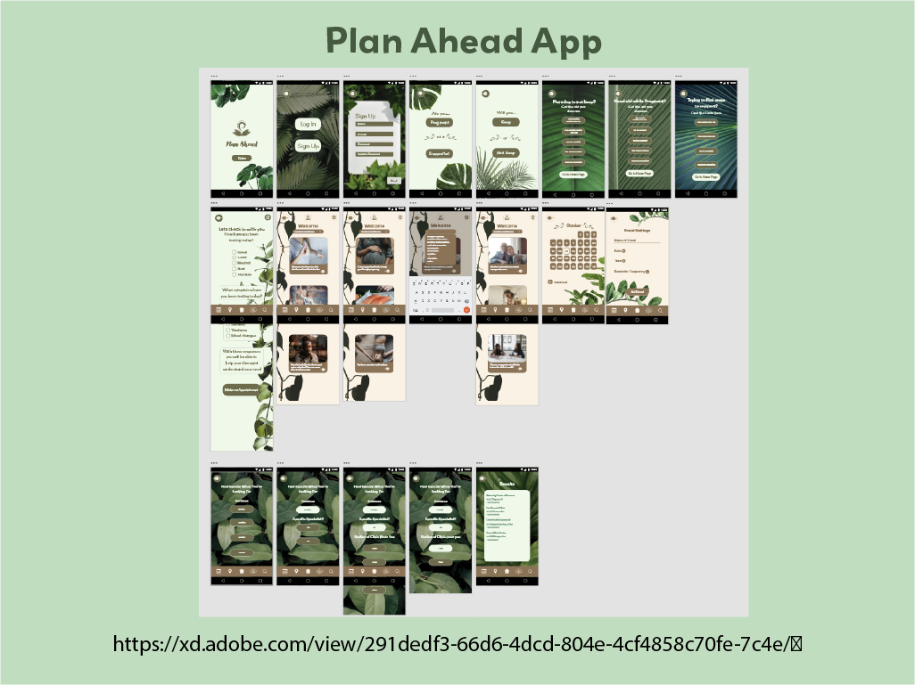 All Plan Ahead screens made (20 in total)