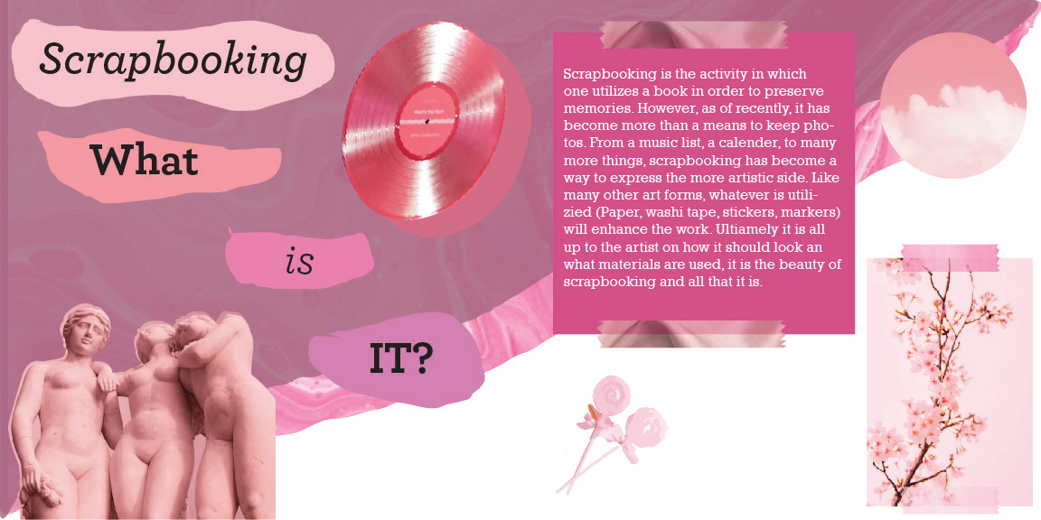 1-2 Page of Bind & Paste, Pink Aesthetic