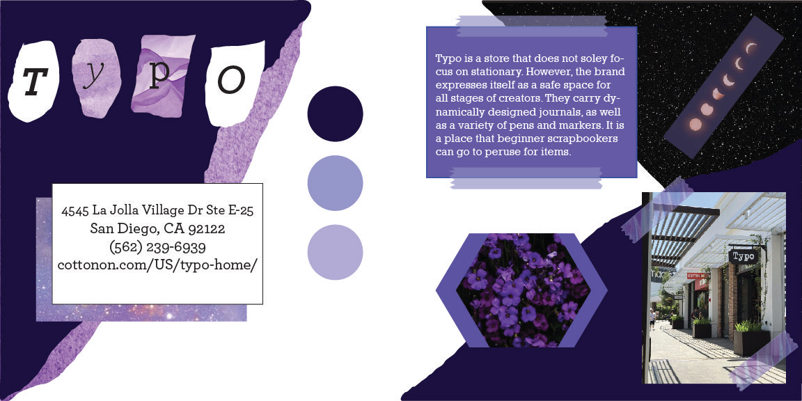 11-12 Page of Bind & Paste, Purple Aesthetic