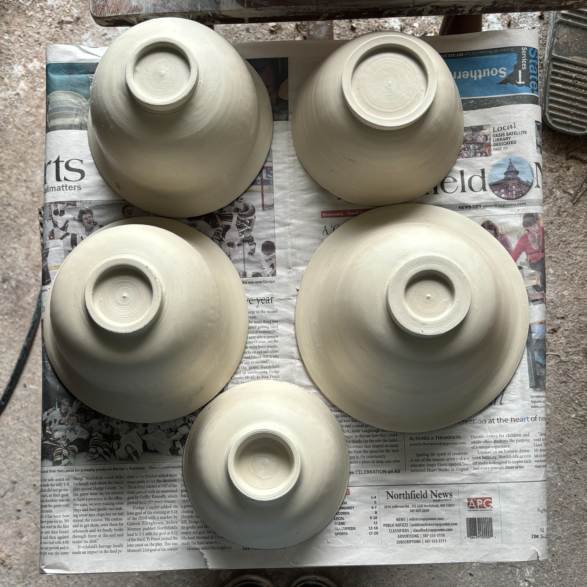 Bowls in Progress, summer 2024
