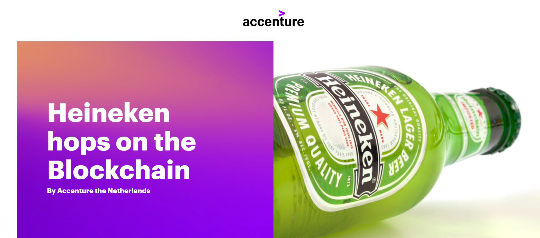 Our proposal was then adopted by Accenture for implementation
