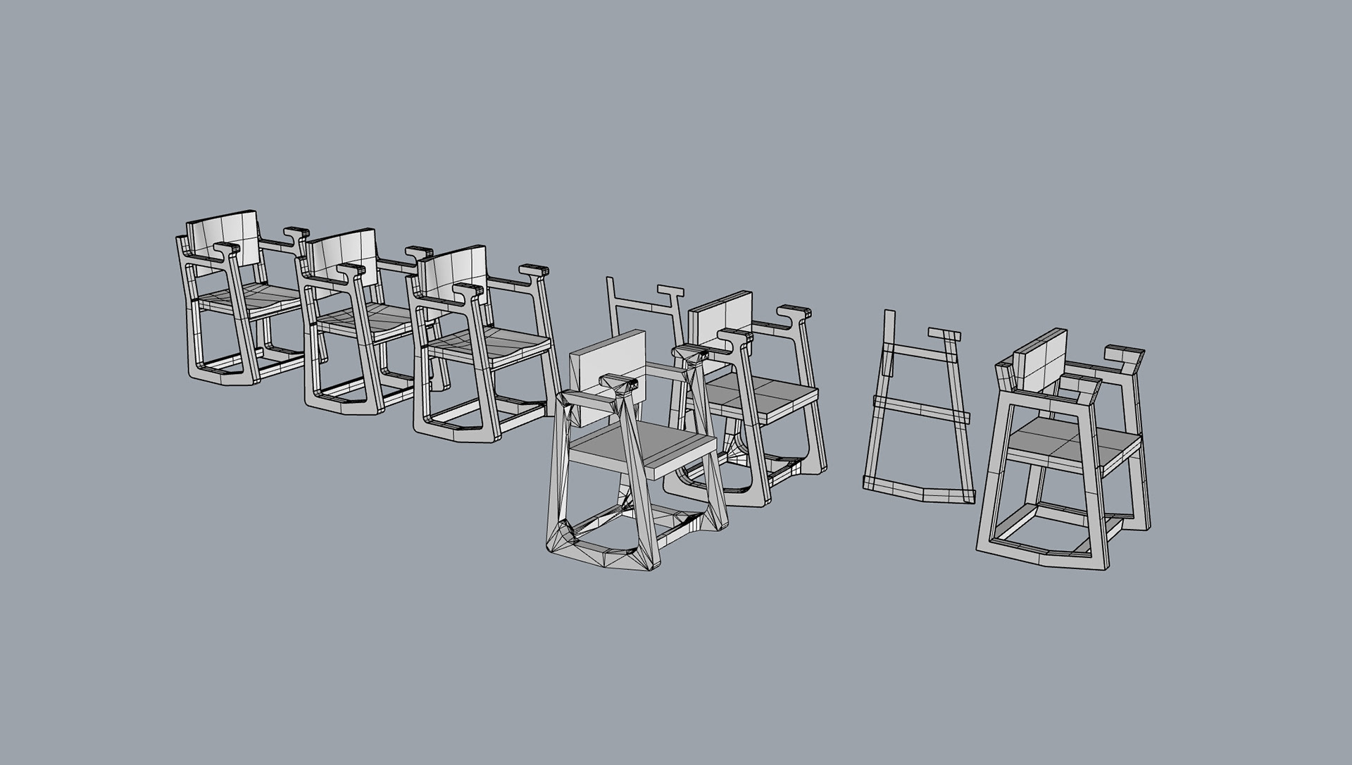 Iteration of design in Rhino
