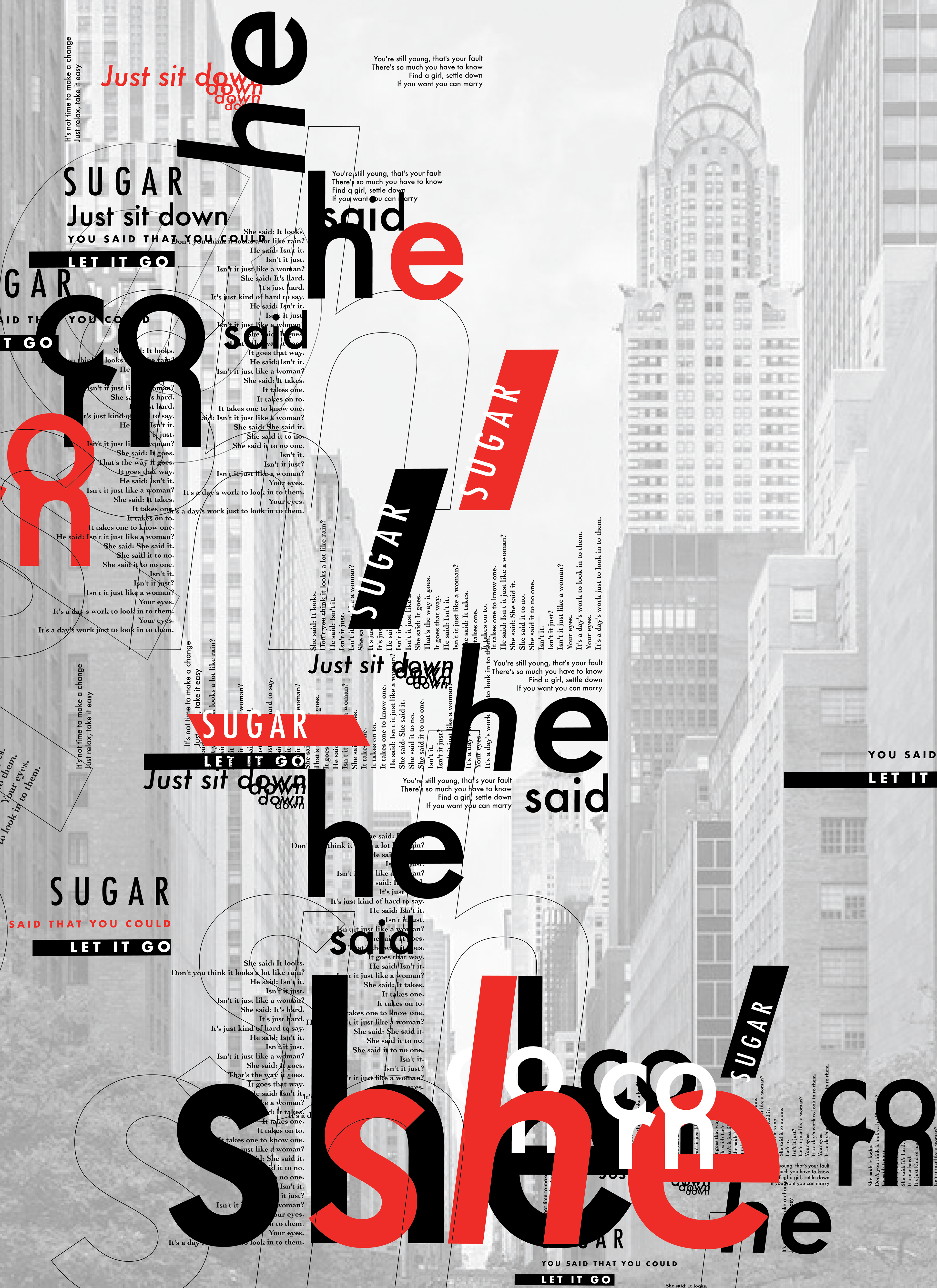 Dialog or Dialogue Type Poster