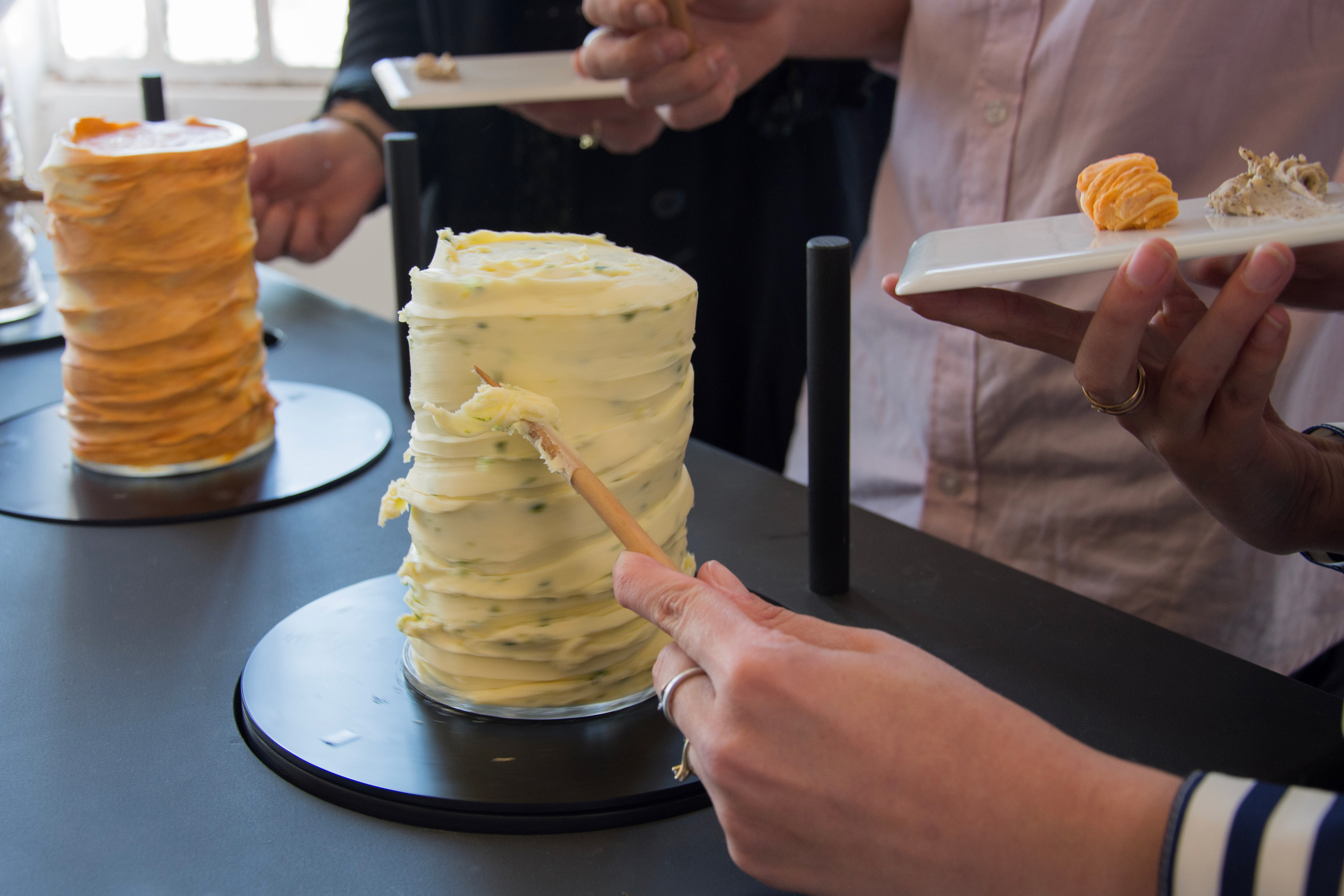 Beurre sur tour, que nous venions sculptez