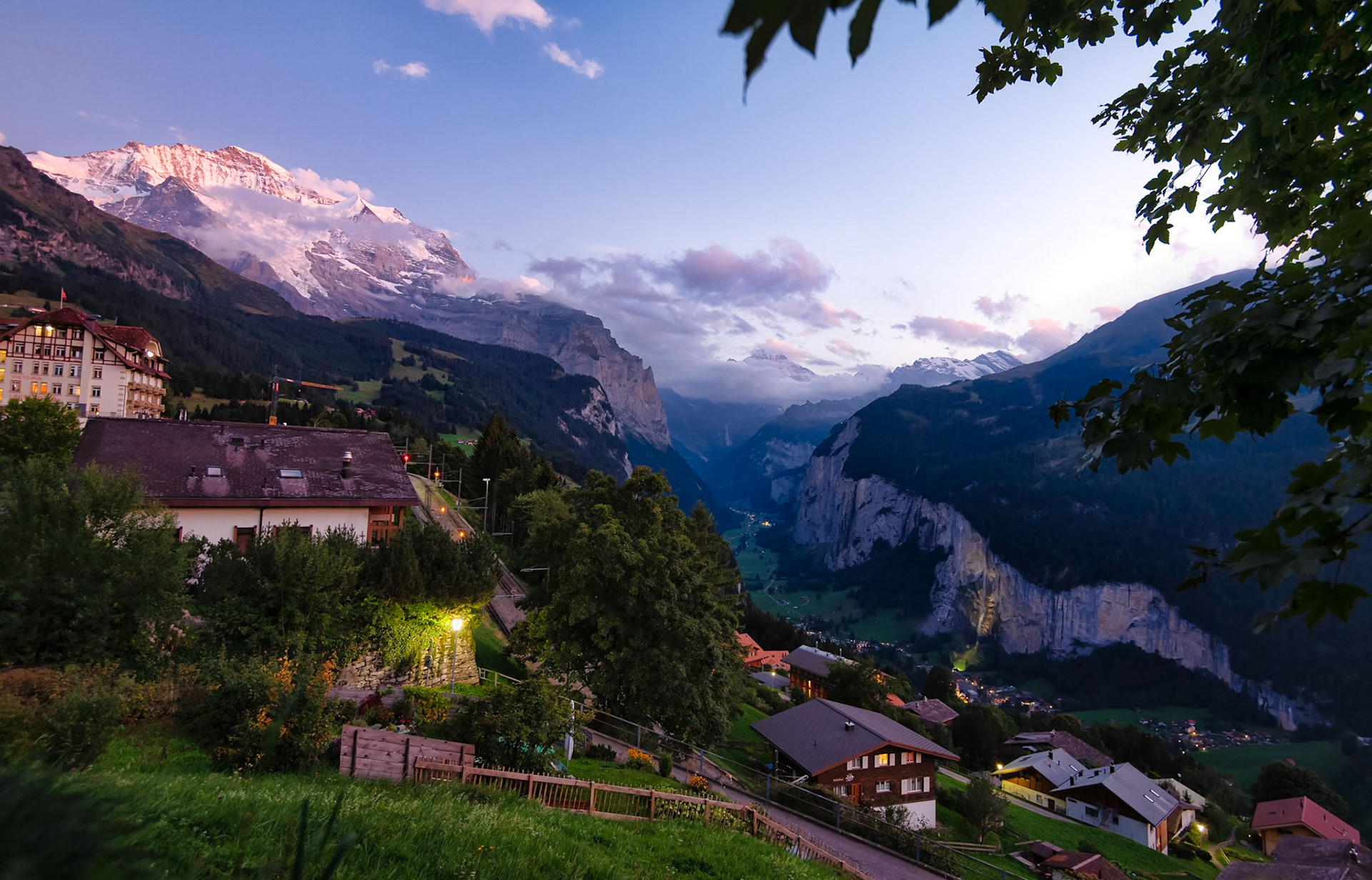 Lauterbrunnen Valley at Dusk