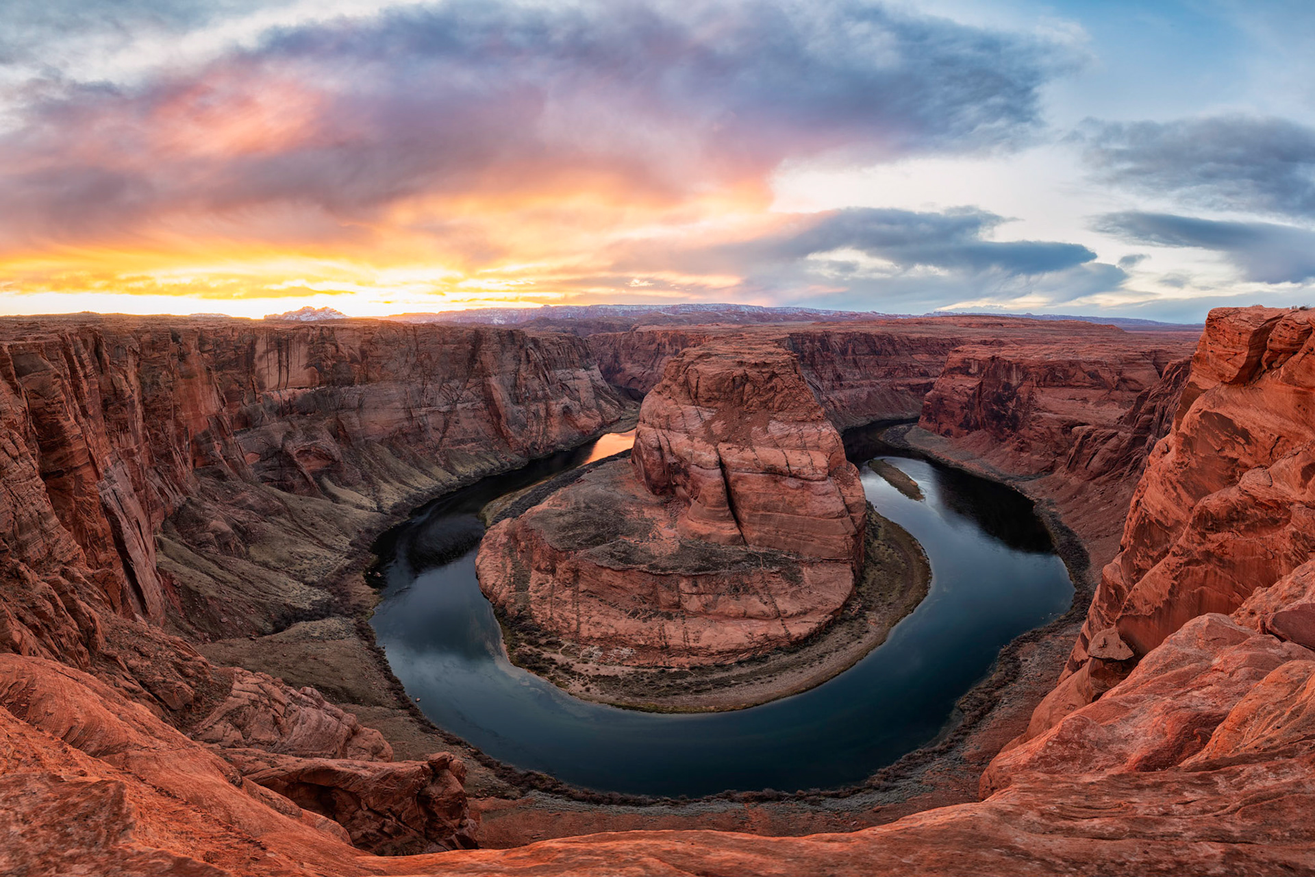 Dusk at Horseshoe Bend