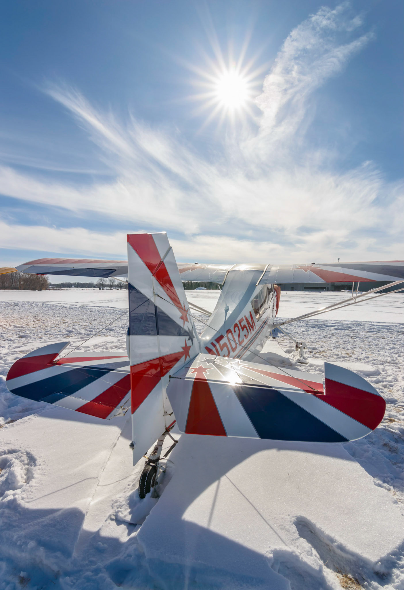American Champion Aircraft Citabria- Red, White and Blue