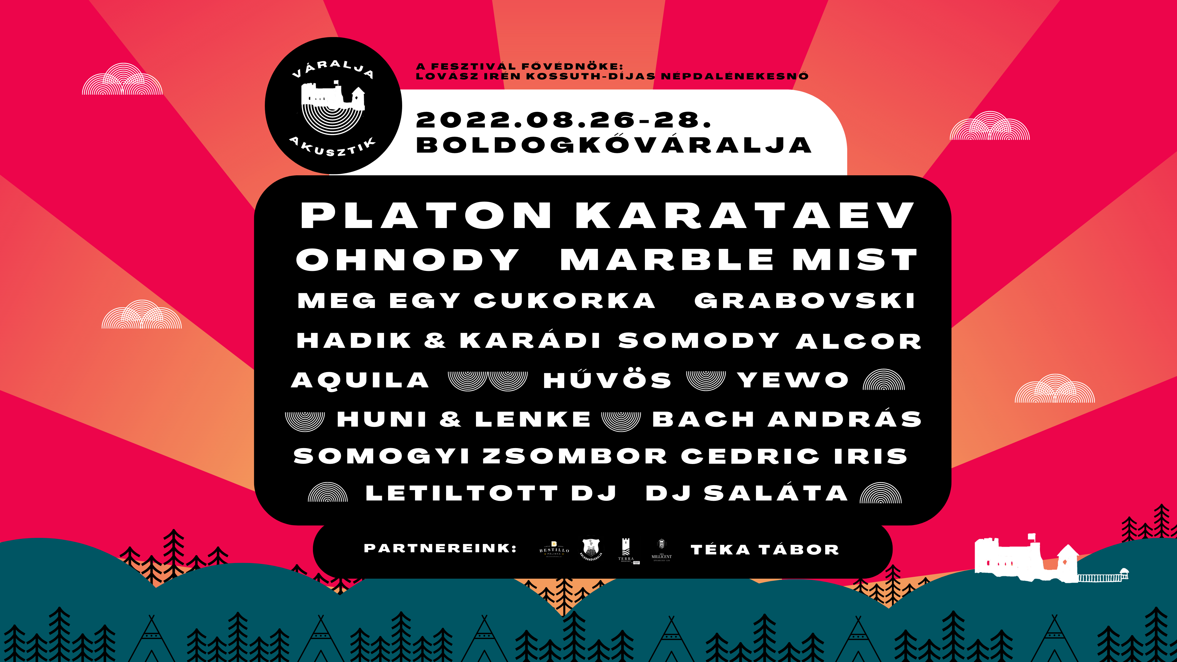 Váralja Akusztik | Line-up Graphics