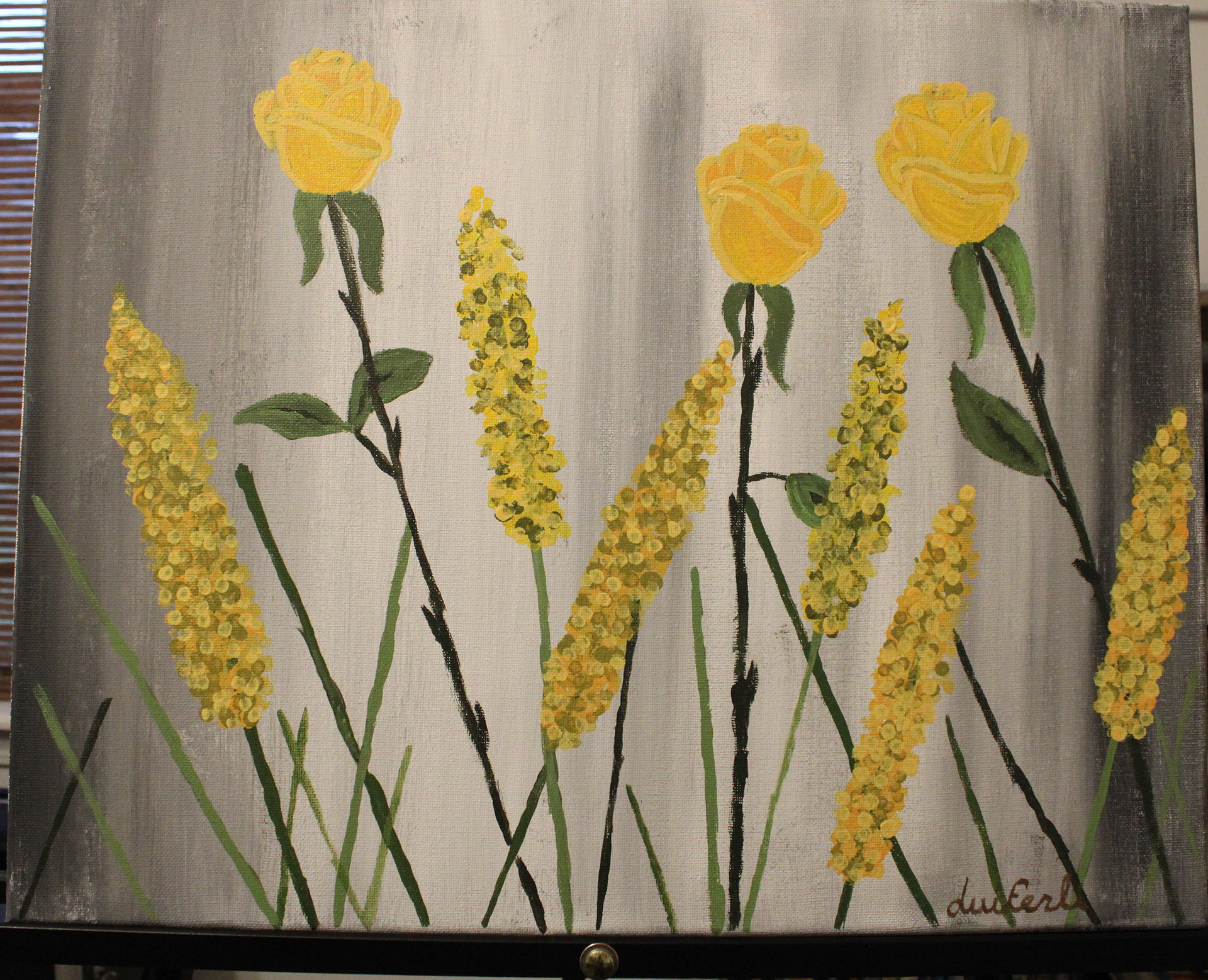 ART2500C - Yellow Roses and Yellow Lavender