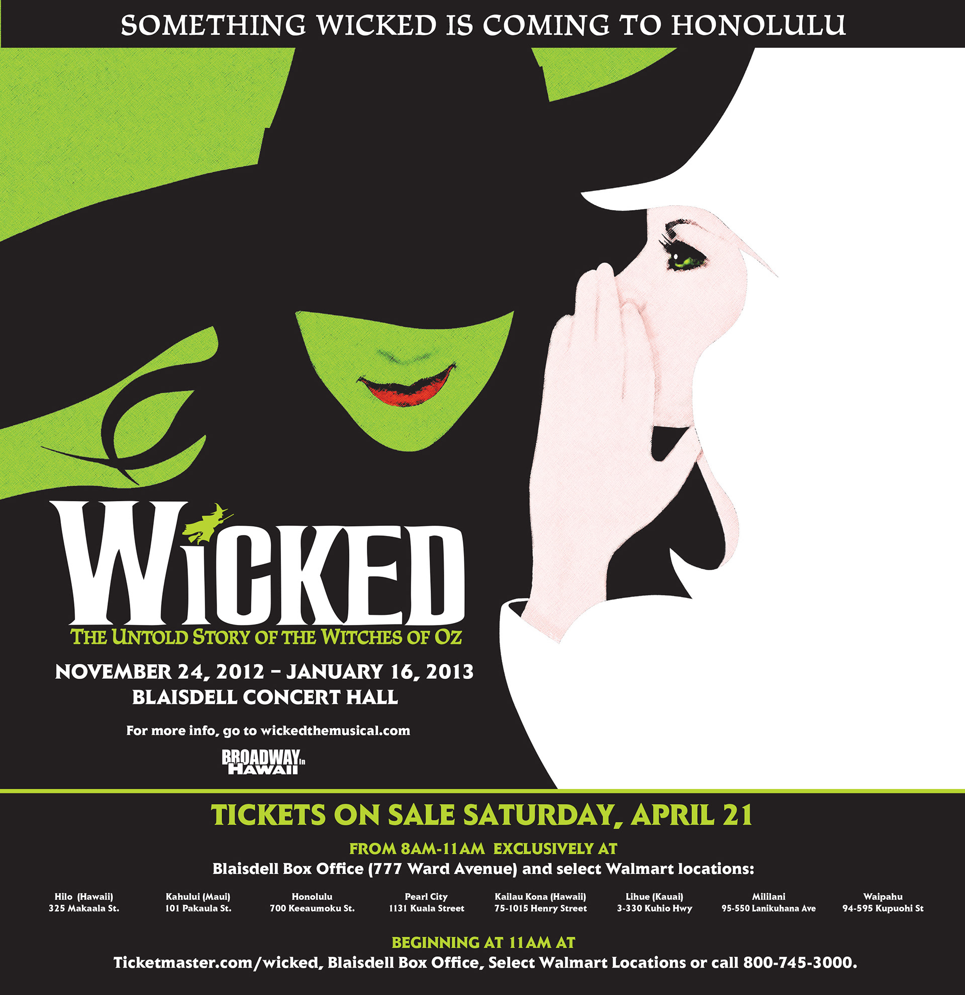 Wicked On Sale Ad