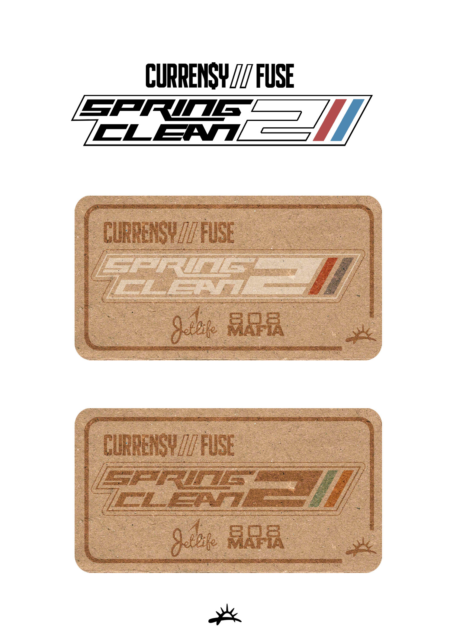 Curren$y x FUSE "Spring Clean 2" Branding Board (Unused)