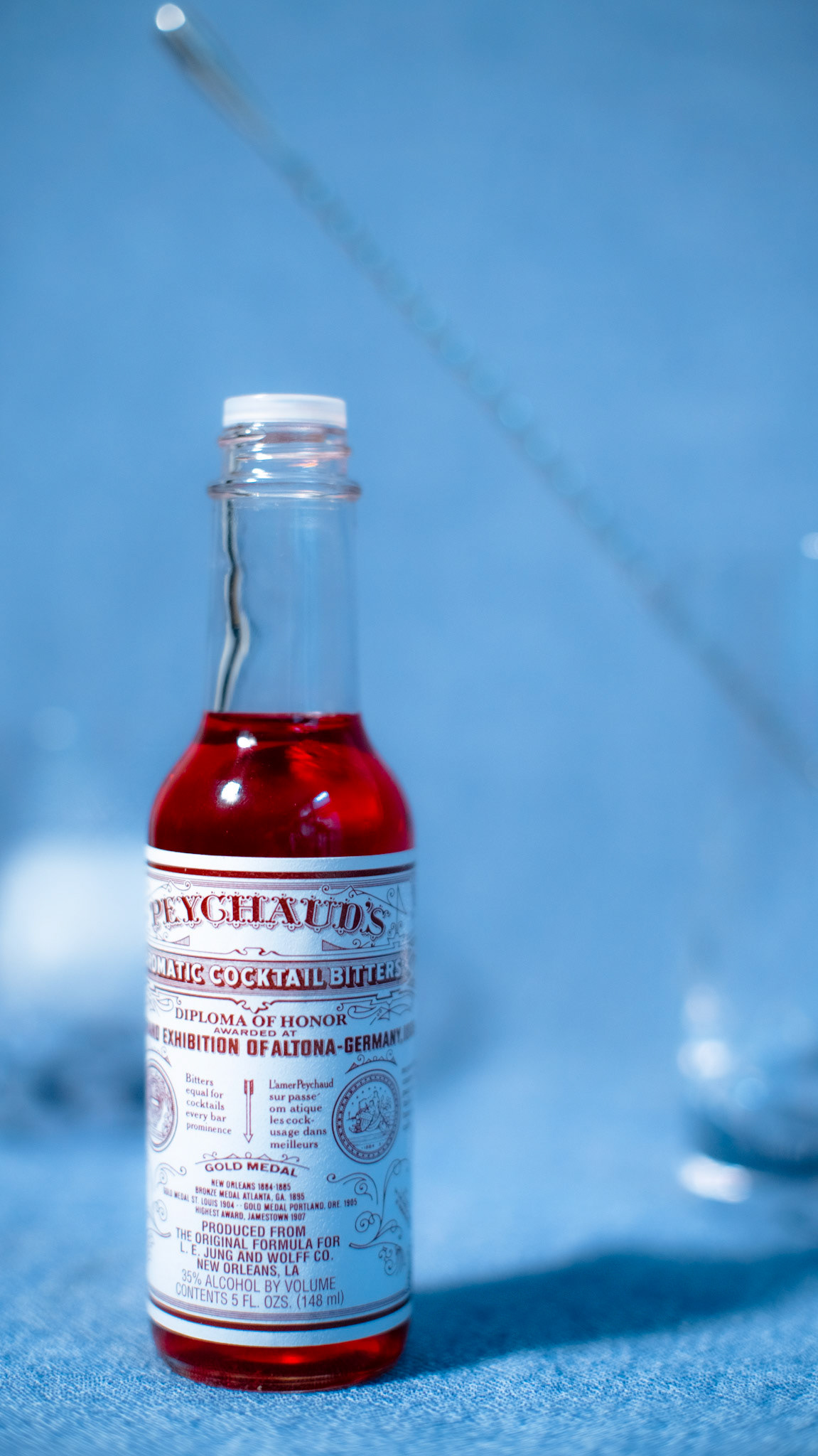 A quick house shoot of beloved Peychaud's bitters