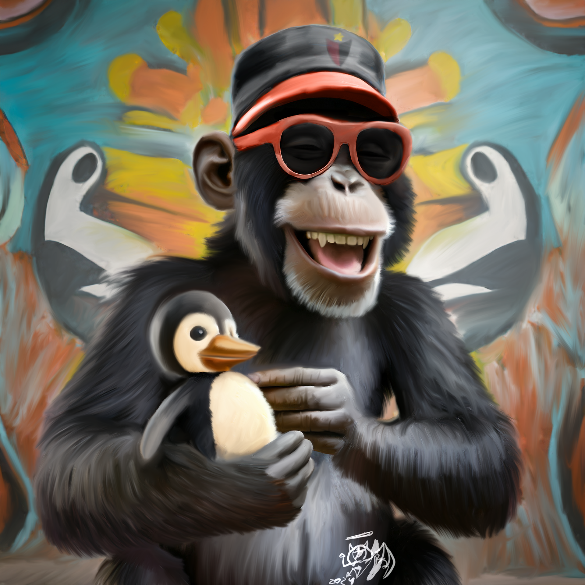 Leo The Penguin Lover Monkey