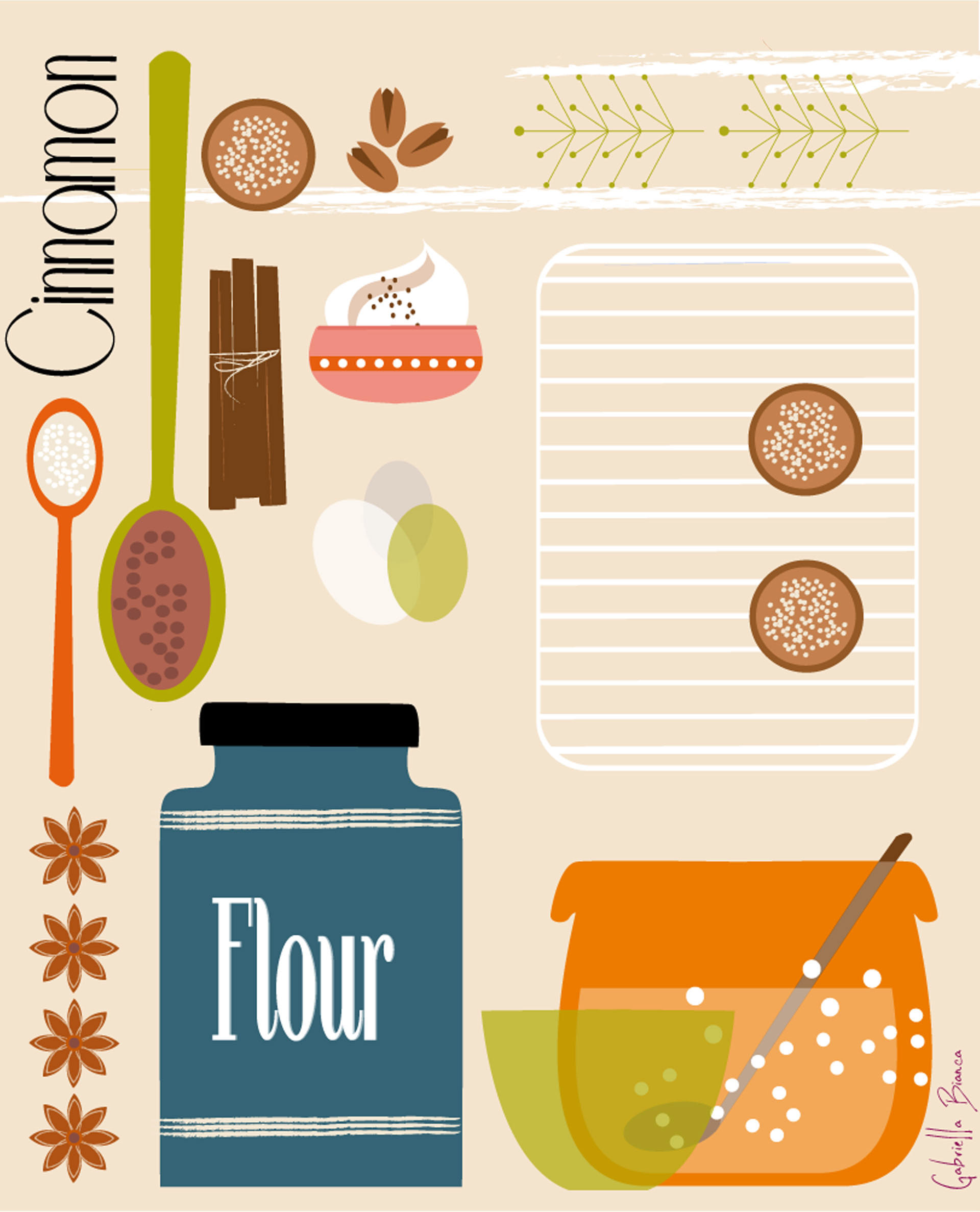 Illustration for Home cooking Magazine UK