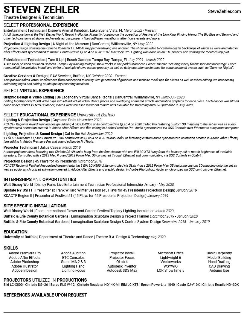 Steven Zehler - Resume Steven Zehler - Resume