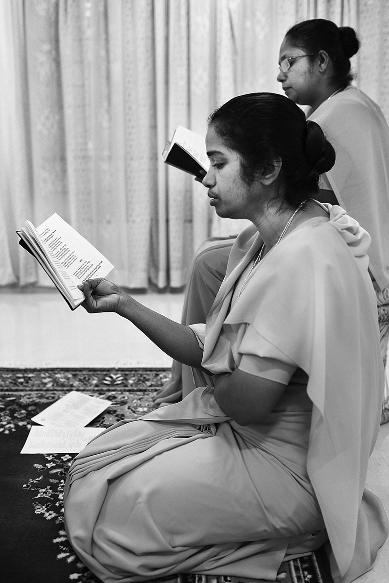 Christian nuns come in pairs to spend two years or more at Karunashraya. Sisters Rani and Vimala, both in their 20s take care of everything from managing the nursing staff, labouring over paperwork, ensuring patient medication is perfect