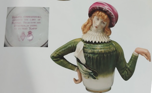 One side of Aesthetic Double Sided Teapot, 1881