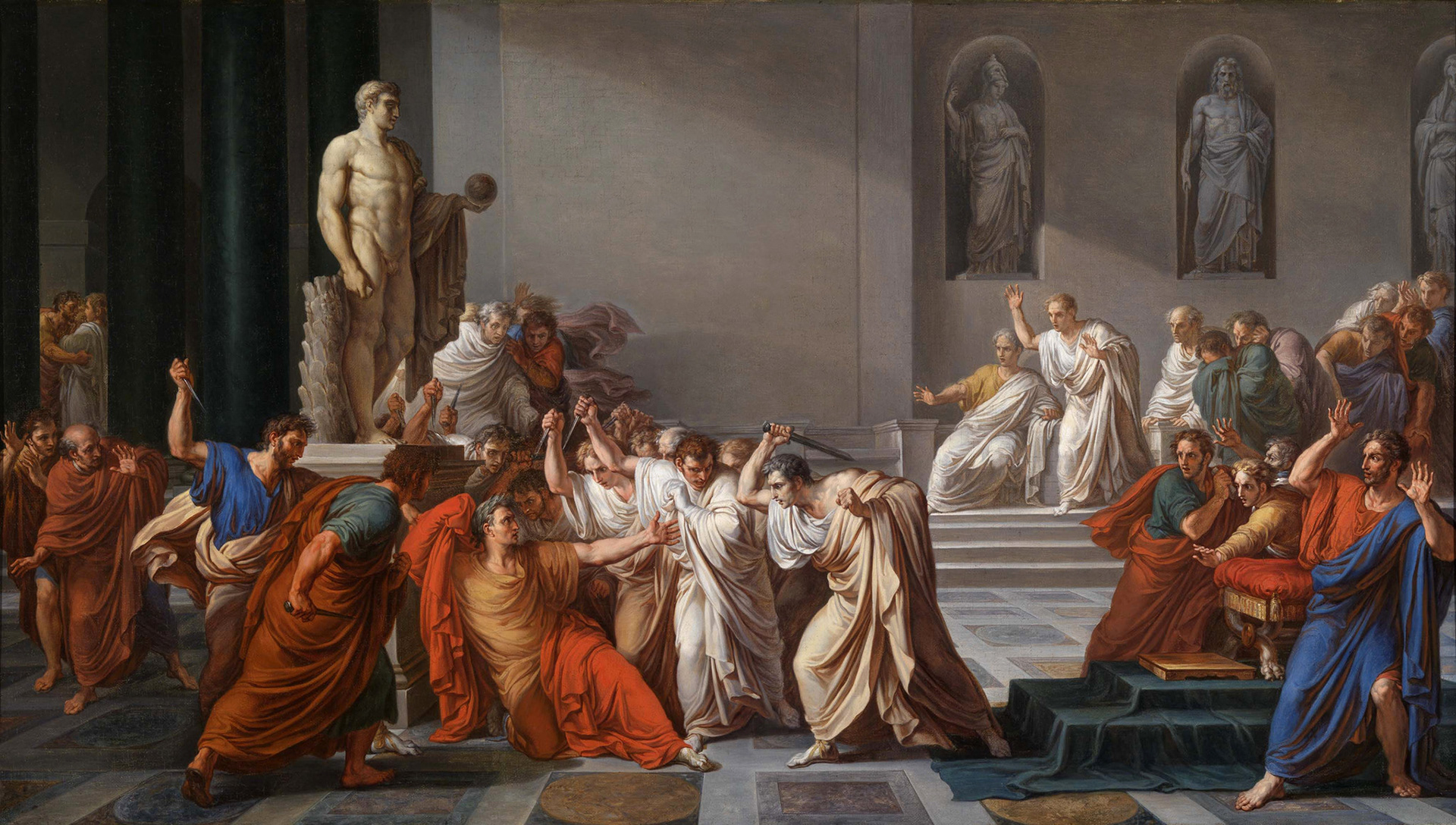 Julius Caesar, Beware the Ides of March, by Vincenzo Camuccini