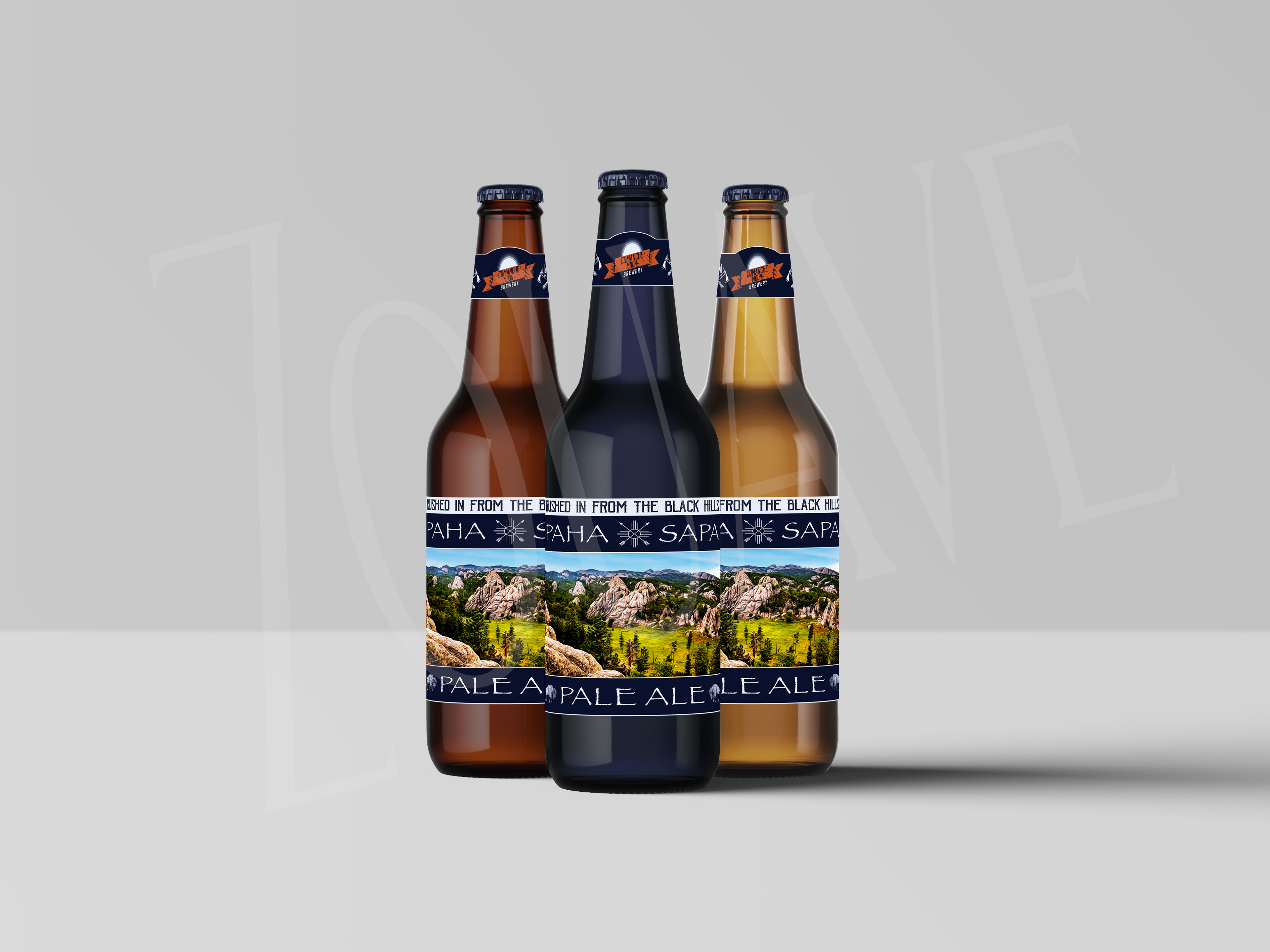 Paha Sapa Pale Ale labels on bottles
