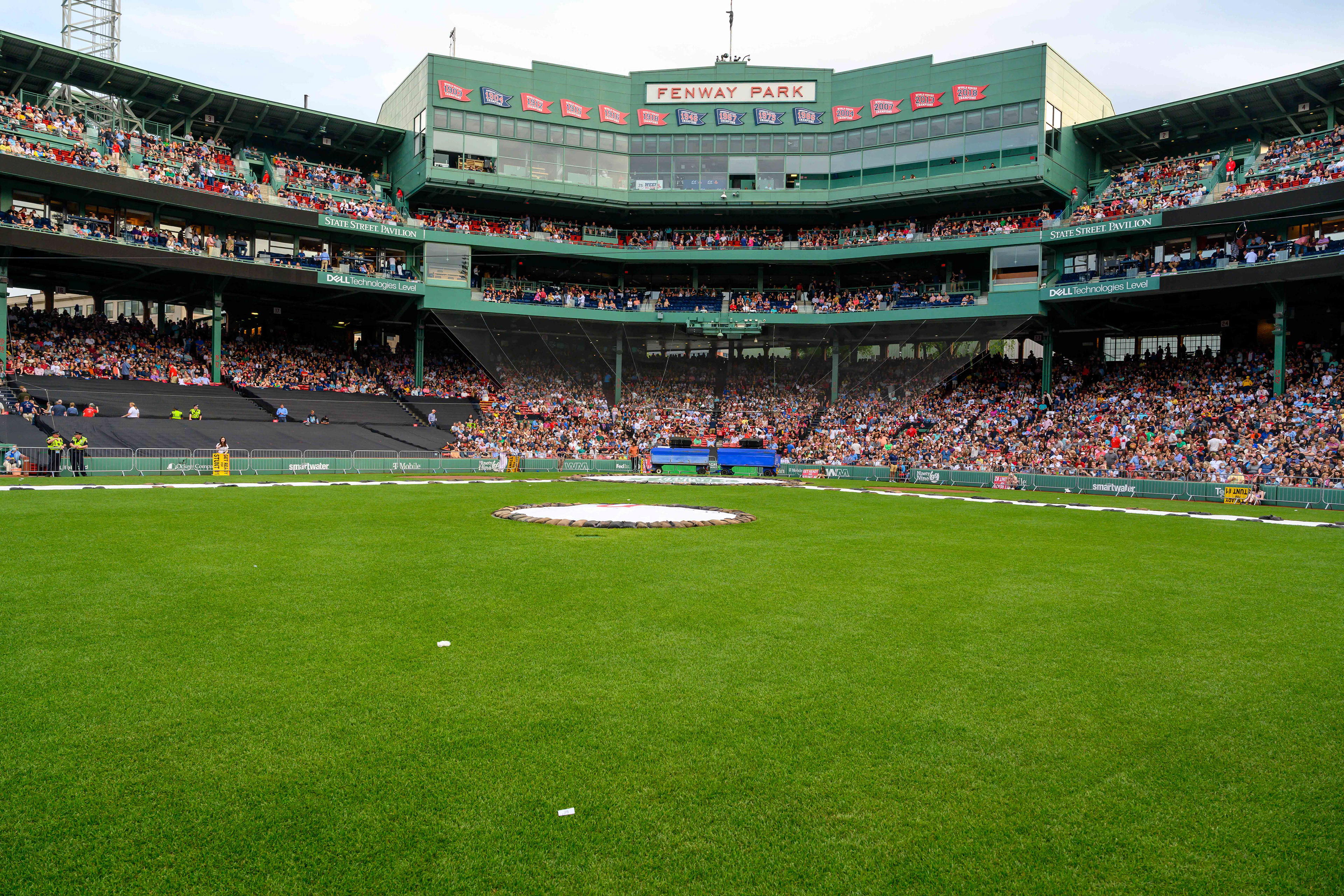 View from 2nd base, Fenway Park, Boston