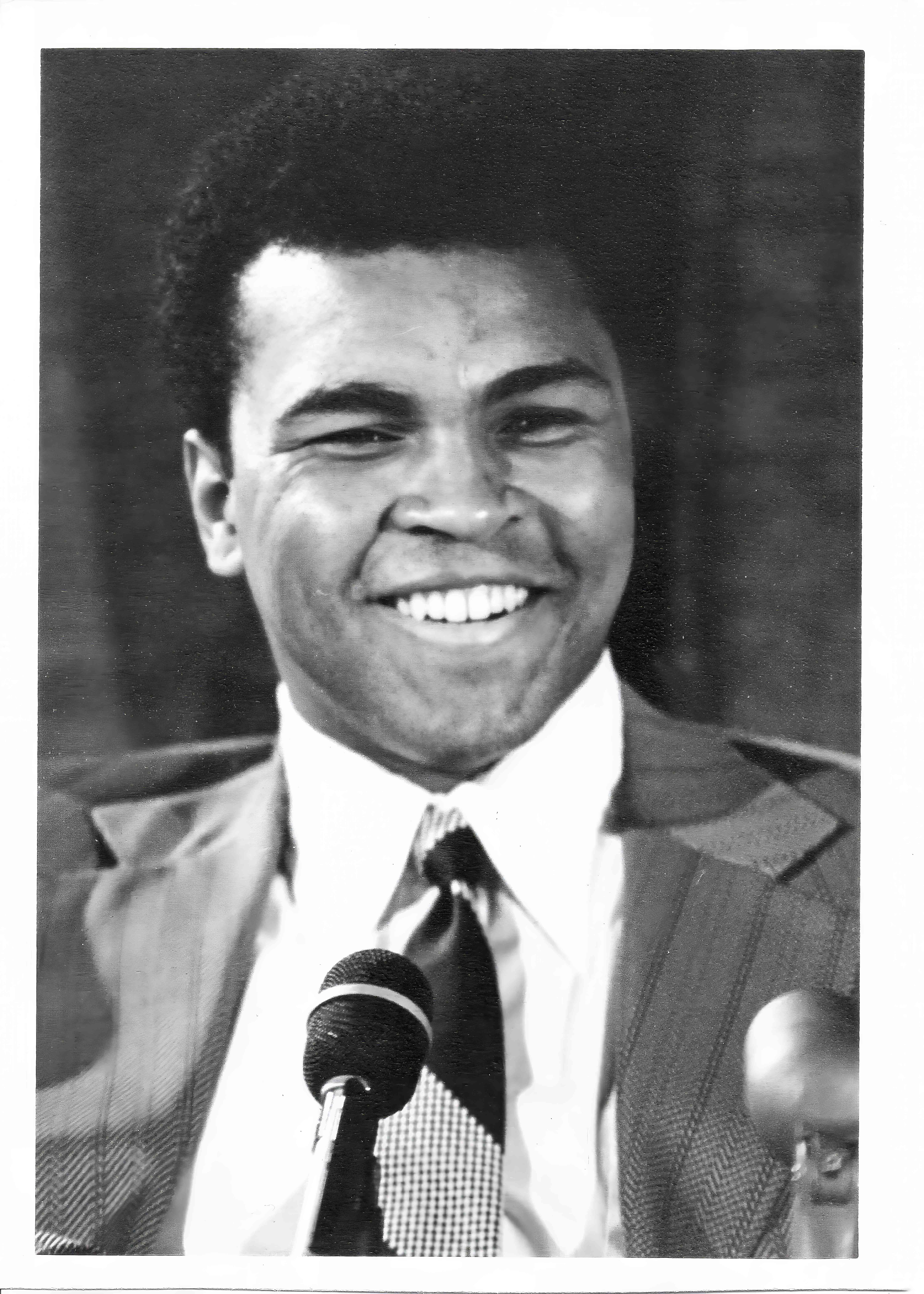 I photographed Mr. Ali while covering a lecture tour in the early 70's