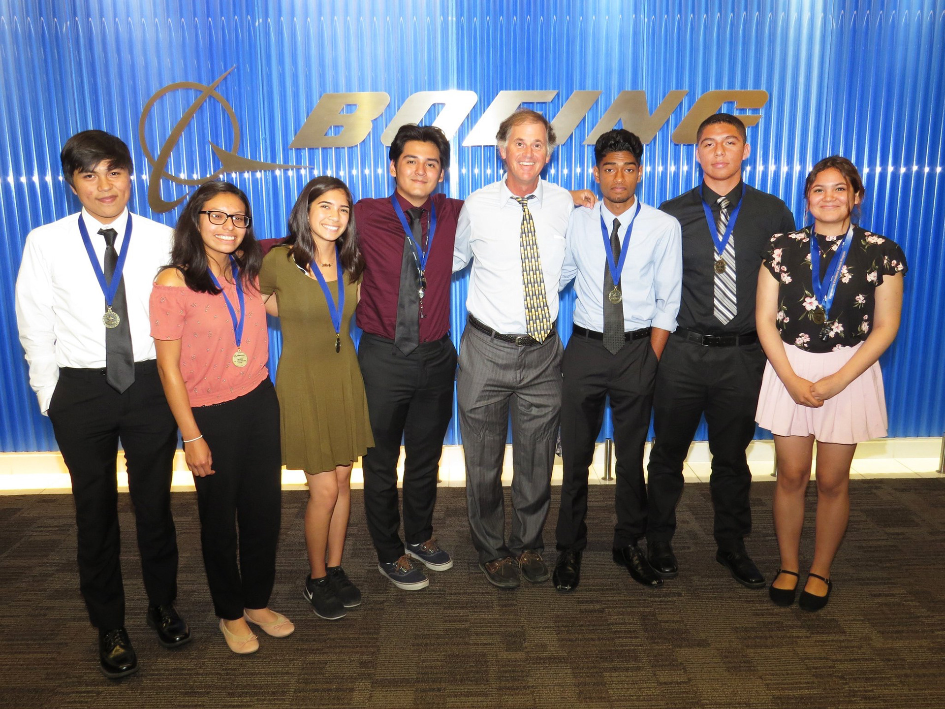 Boeing Internship Group Photo