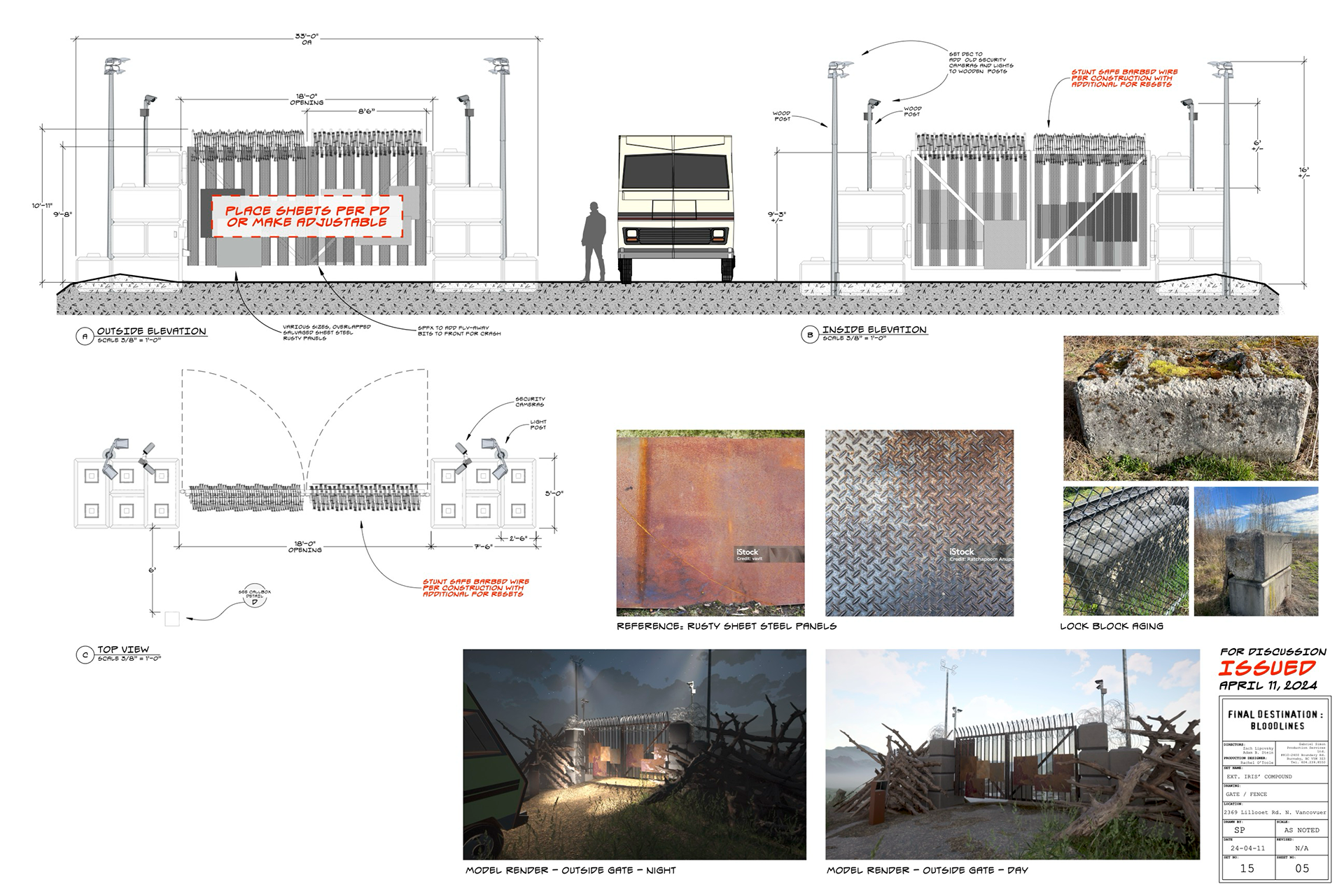 EXT CABIN GATE - Plan & Elevations by SP