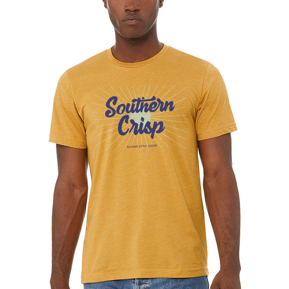 Flagship brand shirt based on original label design.