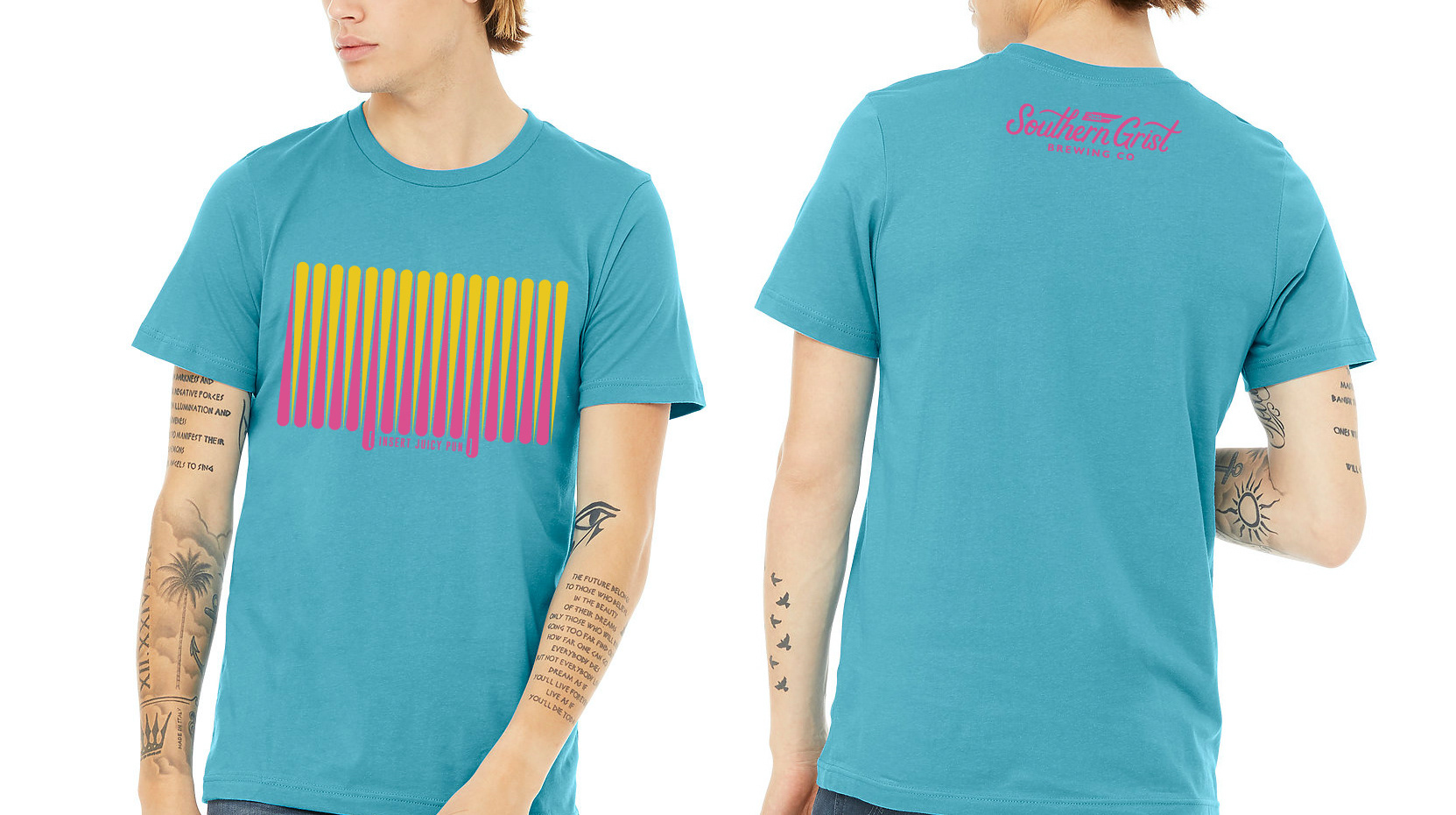 Flagship brand shirt based on original label design.