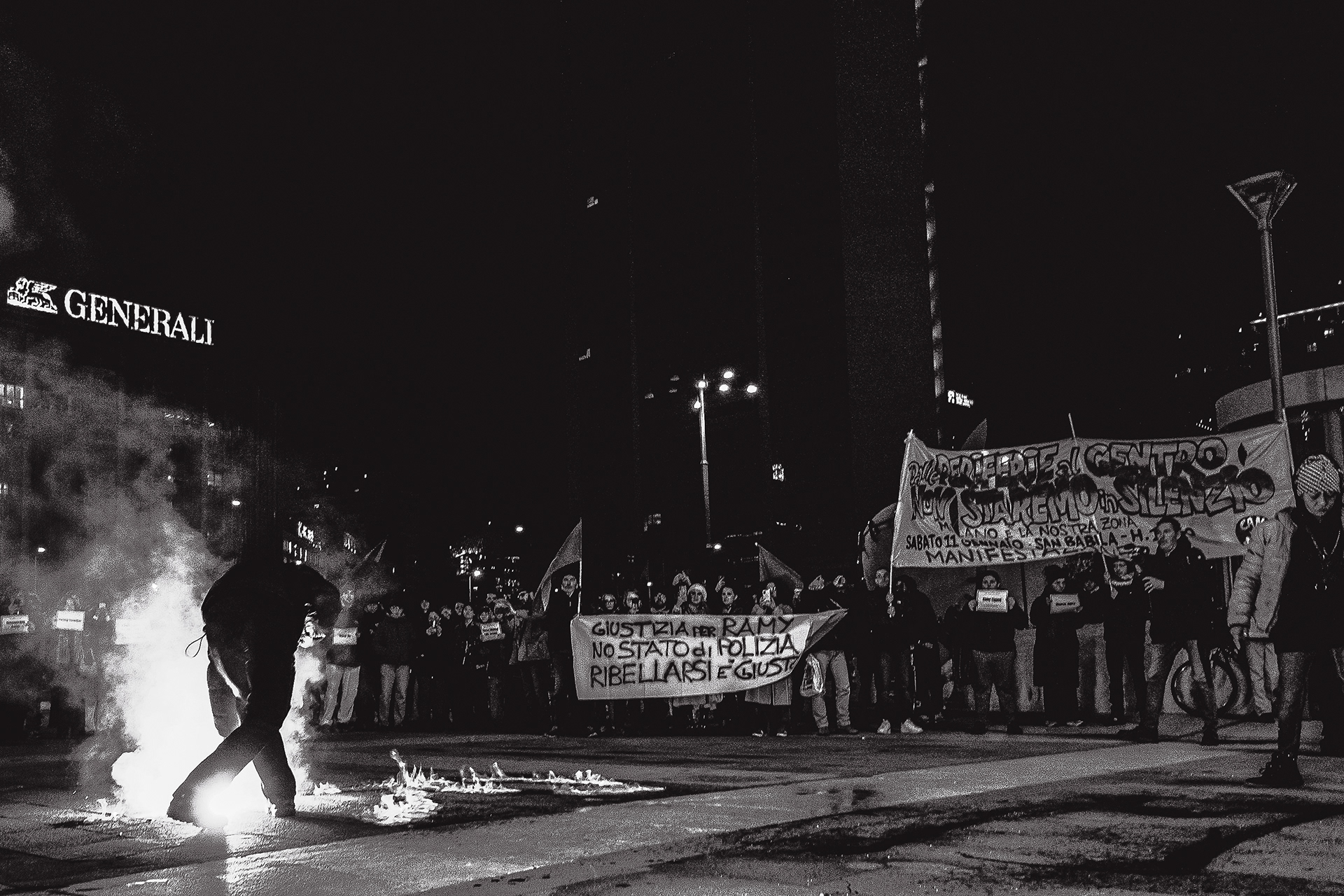 Truth and Justice for the death of Ramy Elgaml, protest in Milan