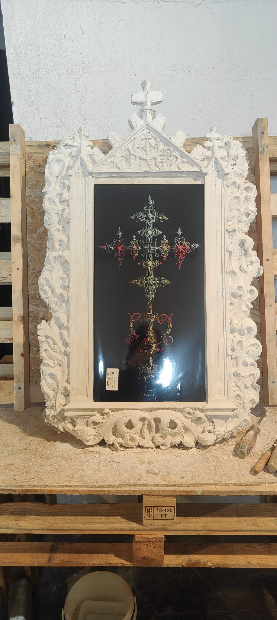 Before Atramentum deep black painting process