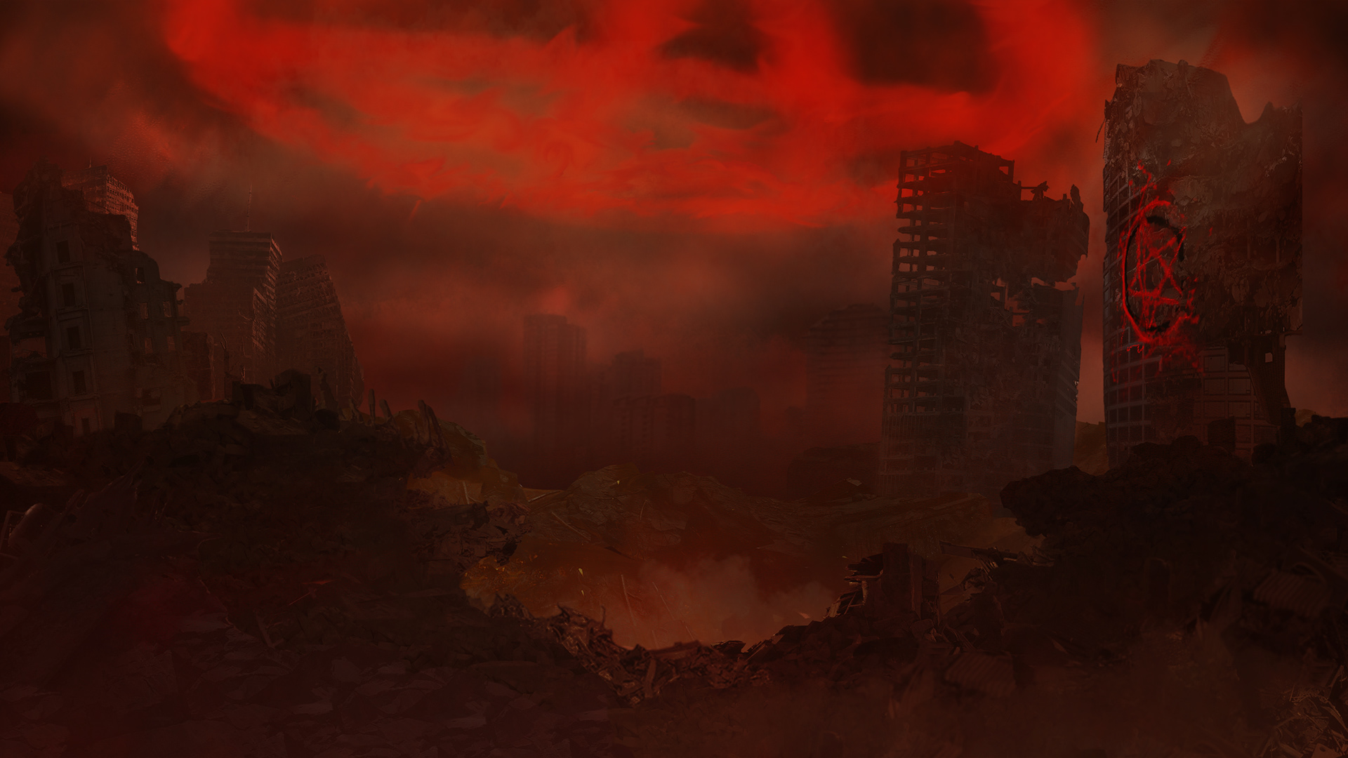 "Hell on Earth" - Digital Matte Painting