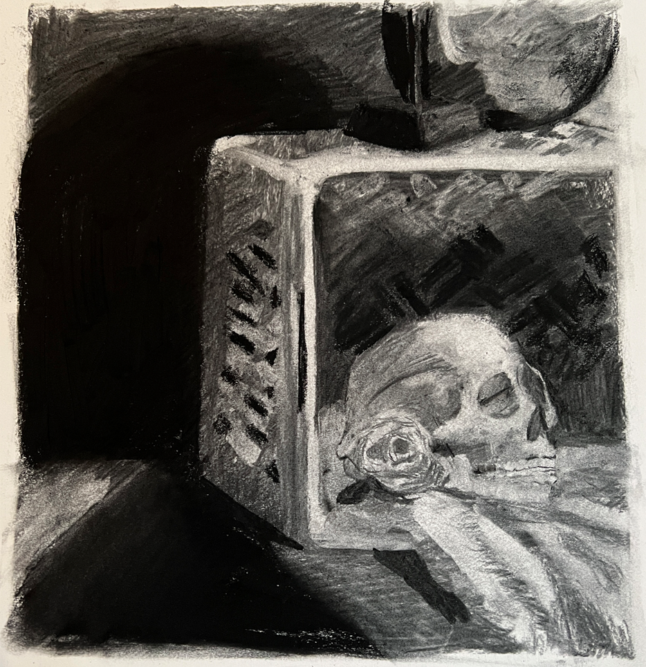 Still Life #4 - Charcoal on Toned Ground